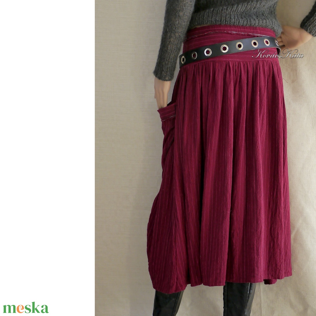 LUCA-SZOKNYA / bordó lenszövet - lagenlook fashion design - ruha & divat - női ruha - szoknya - Meska.hu LUCA-SZOKNYA / bordó lenszövet - lagenlook fashion design - ruha & divat - női ruha - szoknya - Meska.hu