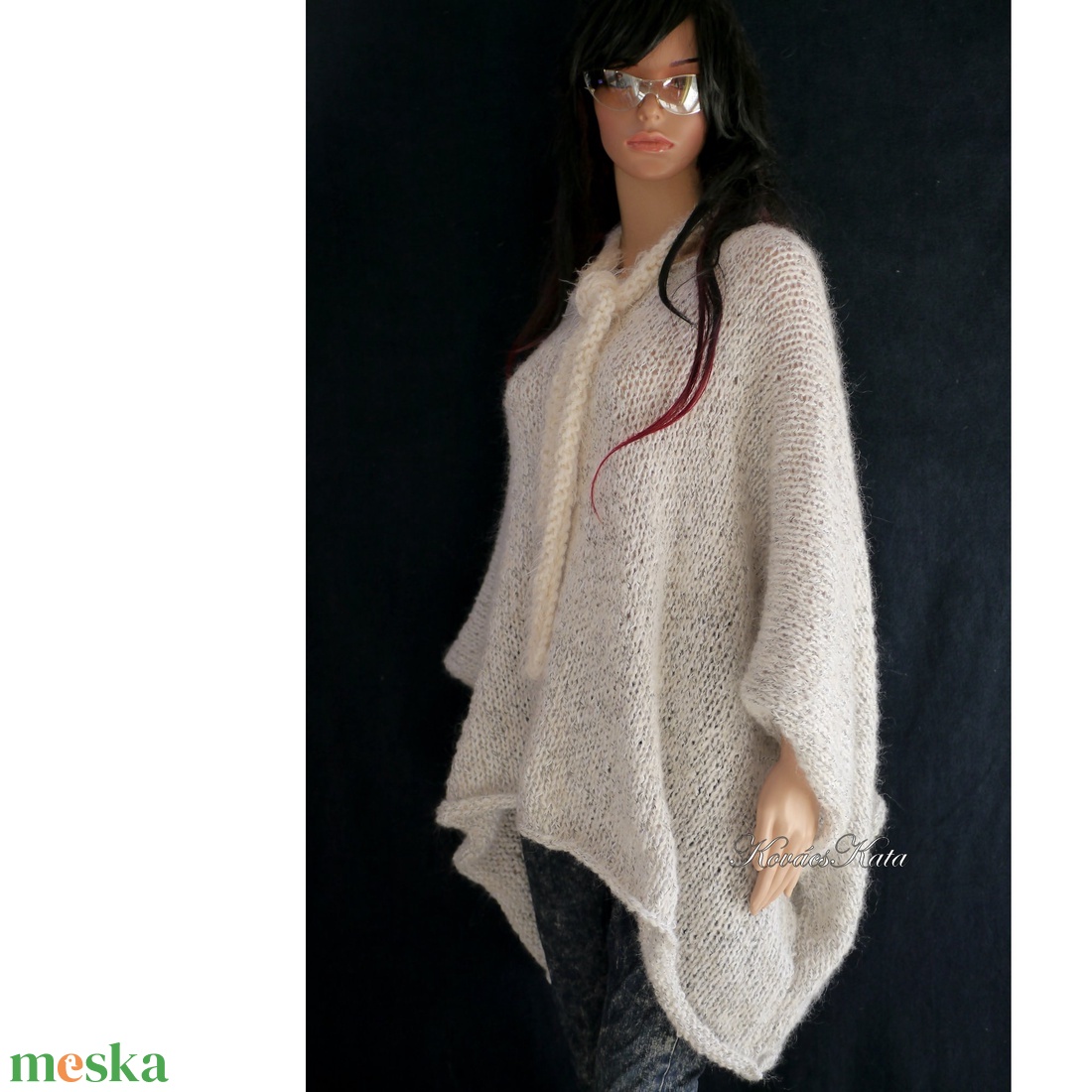 SZTRACSATELLA - trendi kézzel kötött lagenlook poncsó - ruha & divat - női ruha - poncsó - Meska.hu SZTRACSATELLA - trendi kézzel kötött lagenlook poncsó - ruha & divat - női ruha - poncsó - Meska.hu