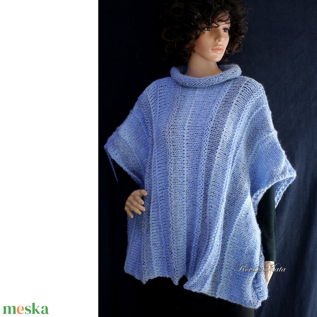 AKRIL-PONCSÓ - trendi kézzel kötött lagenlook design - ruha & divat - női ruha - poncsó - Meska.hu AKRIL-PONCSÓ - trendi kézzel kötött lagenlook design - ruha & divat - női ruha - poncsó - Meska.hu
