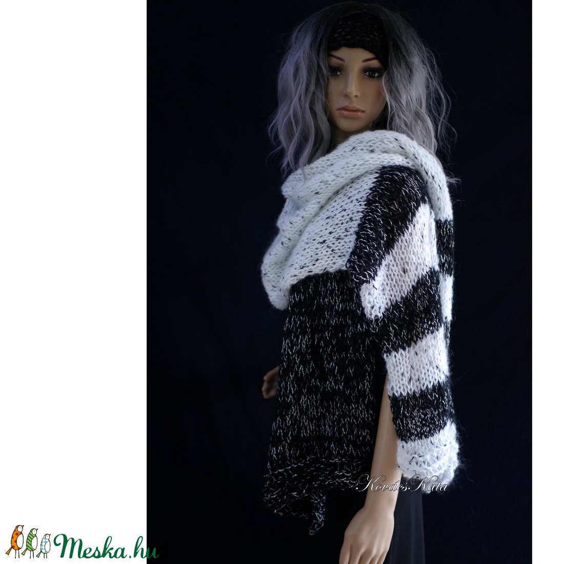 MAXI-STÓLA - extravagáns kézzel kötött mohair sál - ruha & divat - sál, sapka, kendő - stóla - Meska.hu MAXI-STÓLA - extravagáns kézzel kötött mohair sál - ruha & divat - sál, sapka, kendő - stóla - Meska.hu