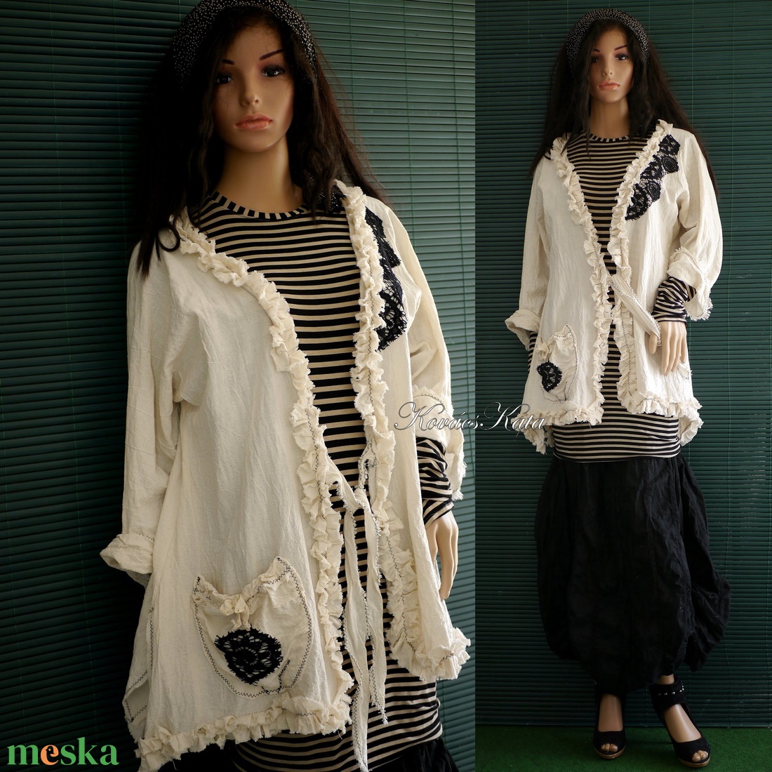 HERMINA kabátka - artsy lagenlook design - ruha & divat - női ruha - blézer & kosztüm - Meska.hu HERMINA kabátka - artsy lagenlook design - ruha & divat - női ruha - blézer & kosztüm - Meska.hu