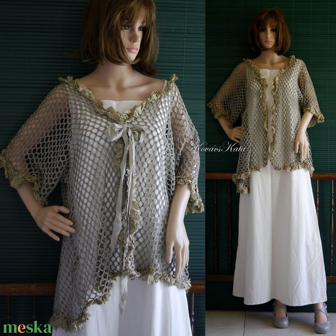 NECC-KABÁTKA - artsy lagenlook - ruha & divat - női ruha - bolero - Meska.hu NECC-KABÁTKA - artsy lagenlook - ruha & divat - női ruha - bolero - Meska.hu