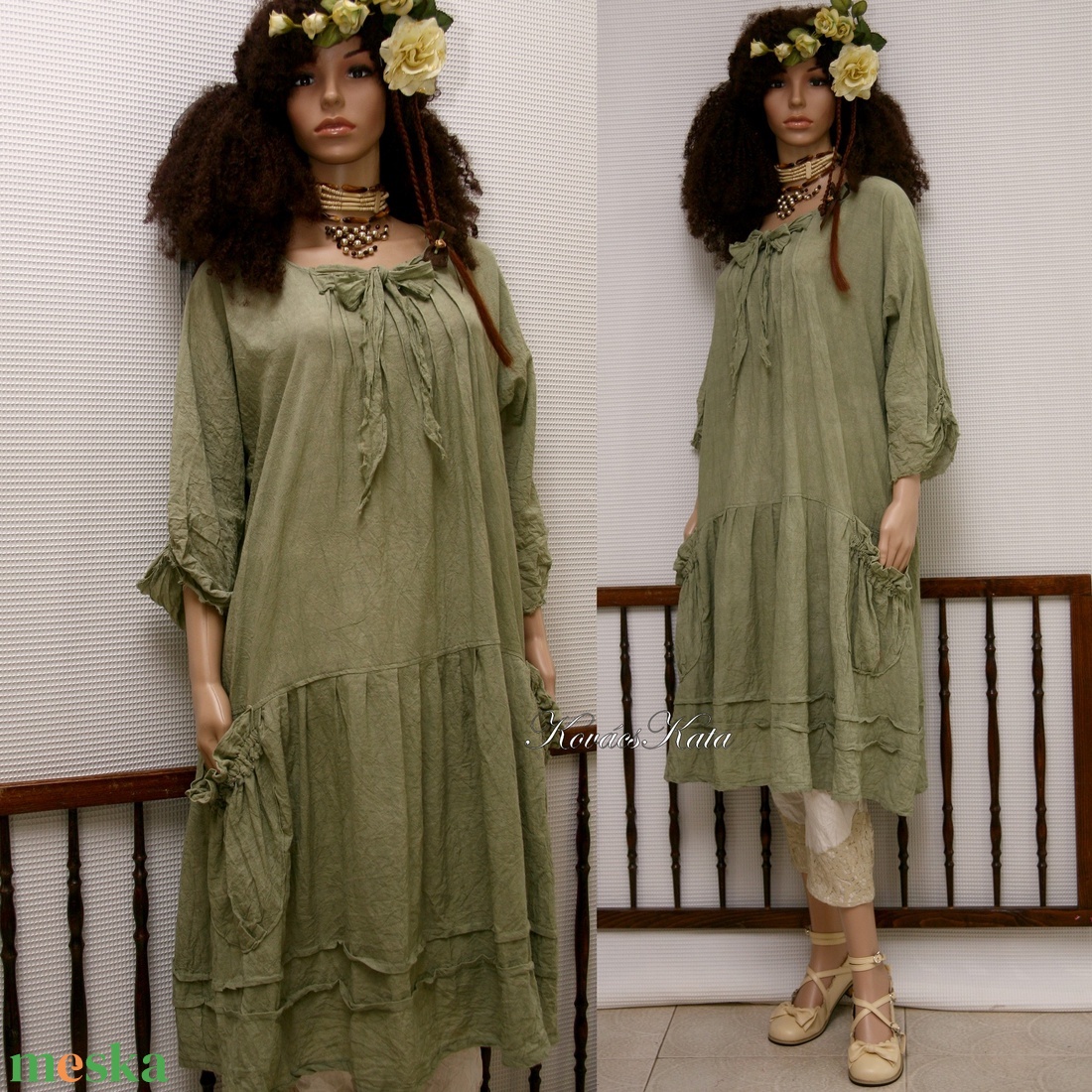 IBI-RUHA / földszínek - artsy lagenlook flapper-ruha - ruha & divat - női ruha - ruha - Meska.hu IBI-RUHA / földszínek - artsy lagenlook flapper-ruha - ruha & divat - női ruha - ruha - Meska.hu
