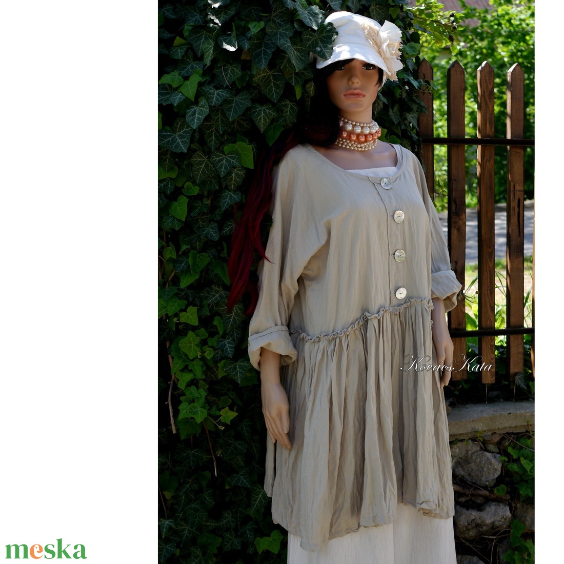 FLÓRA - babydoll lenvászon tunika, kismama ruha - ruha & divat - női ruha - kismamaruha - Meska.hu FLÓRA - babydoll lenvászon tunika, kismama ruha - ruha & divat - női ruha - kismamaruha - Meska.hu
