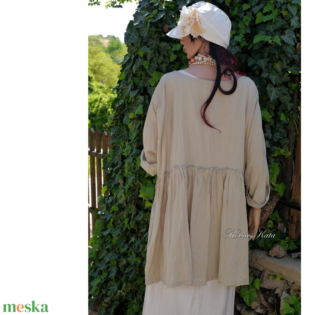 FLÓRA - babydoll lenvászon tunika, kismama ruha - ruha & divat - női ruha - kismamaruha - Meska.hu FLÓRA - babydoll lenvászon tunika, kismama ruha - ruha & divat - női ruha - kismamaruha - Meska.hu