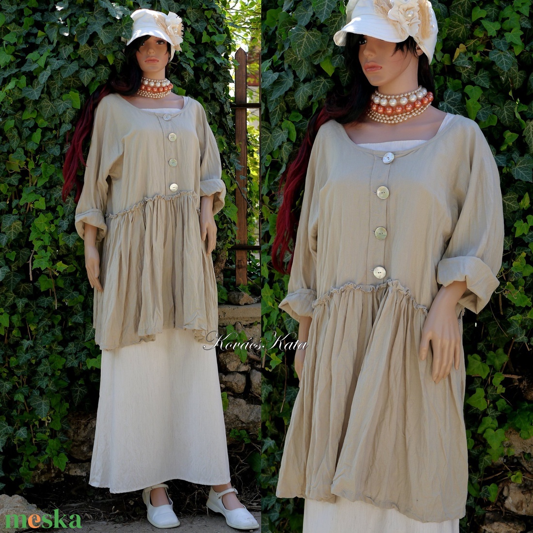 FLÓRA - babydoll lenvászon tunika, kismama ruha - ruha & divat - női ruha - kismamaruha - Meska.hu FLÓRA - babydoll lenvászon tunika, kismama ruha - ruha & divat - női ruha - kismamaruha - Meska.hu