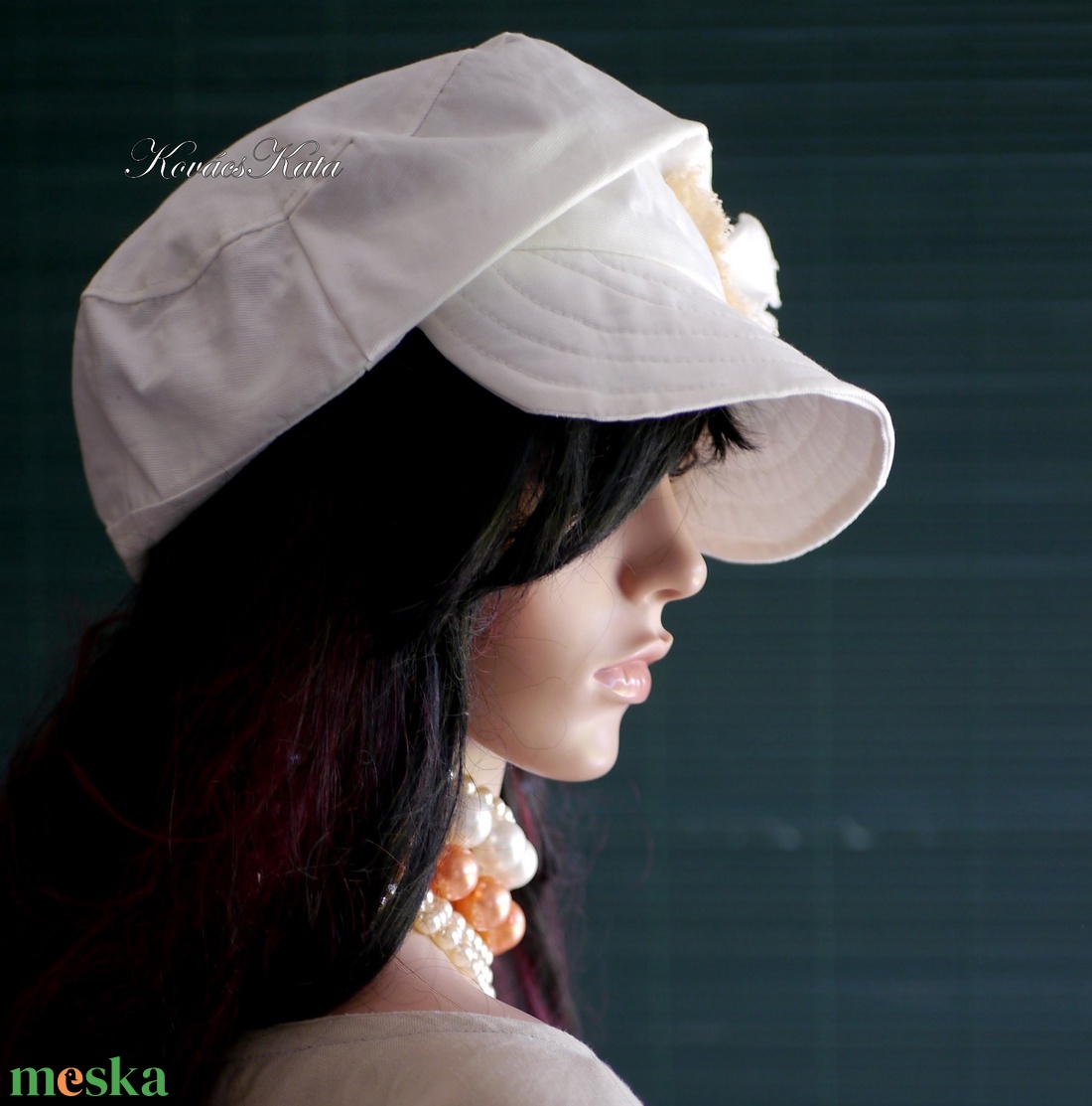 DERBY-SAPI - csini csajos romantikus sapka - ruha & divat - sál, sapka, kendő - sapka - Meska.hu