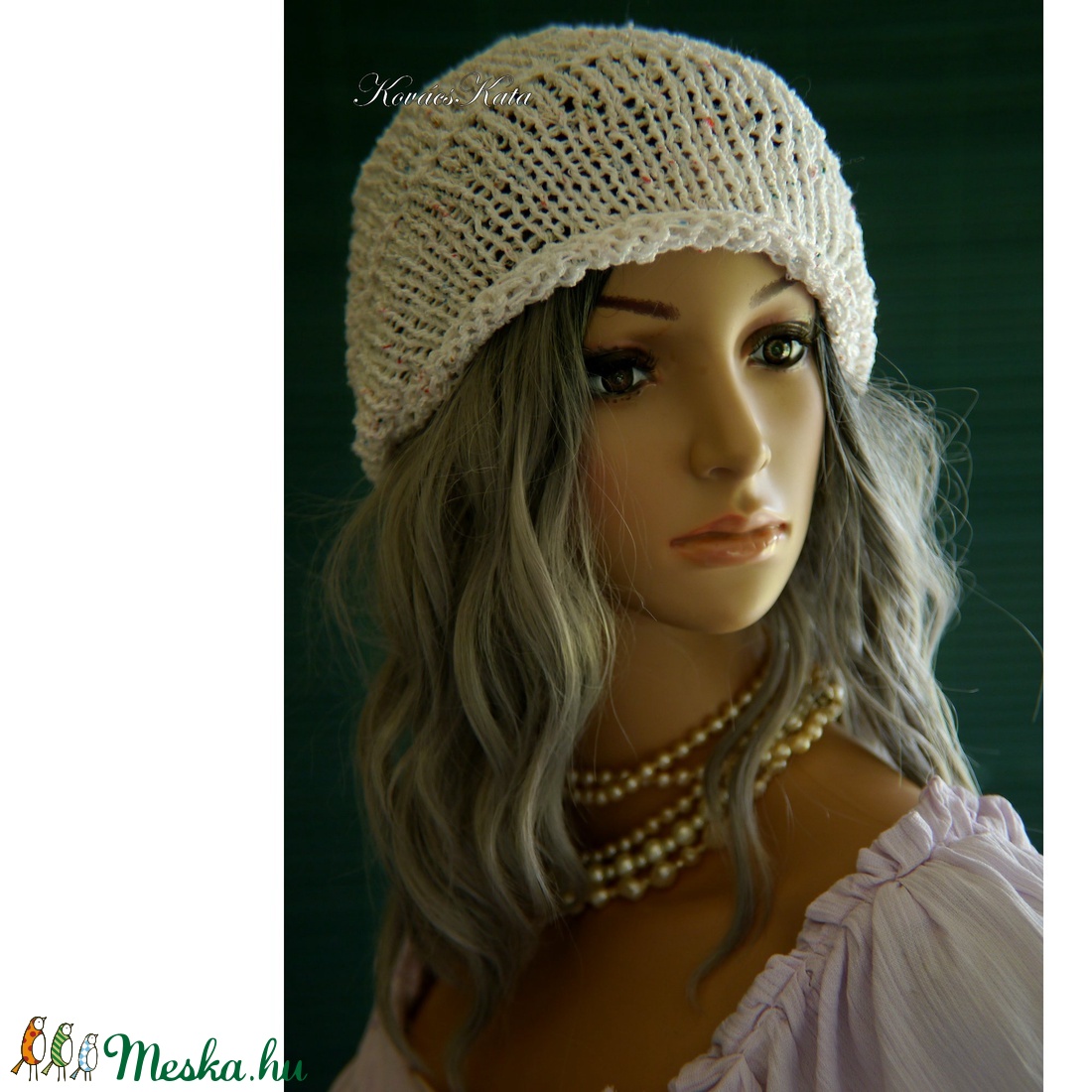 BEANIE - trendi kézzel kötött sapka - ruha & divat - sál, sapka, kendő - sapka - Meska.hu