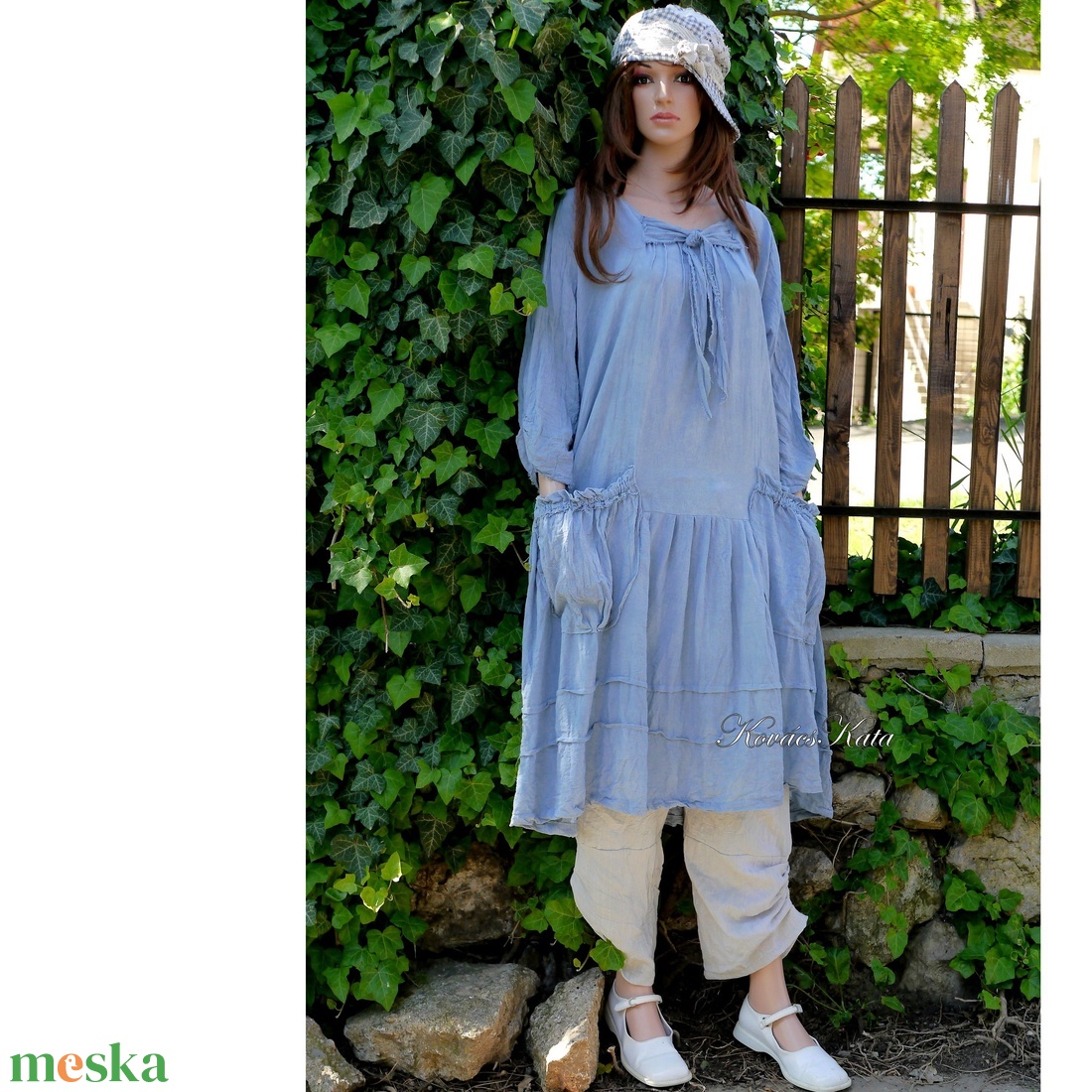 IBI-RUHA / felhős égkék - artsy lagenlook flapper-ruha - ruha & divat - női ruha - ruha - Meska.hu IBI-RUHA / felhős égkék - artsy lagenlook flapper-ruha - ruha & divat - női ruha - ruha - Meska.hu