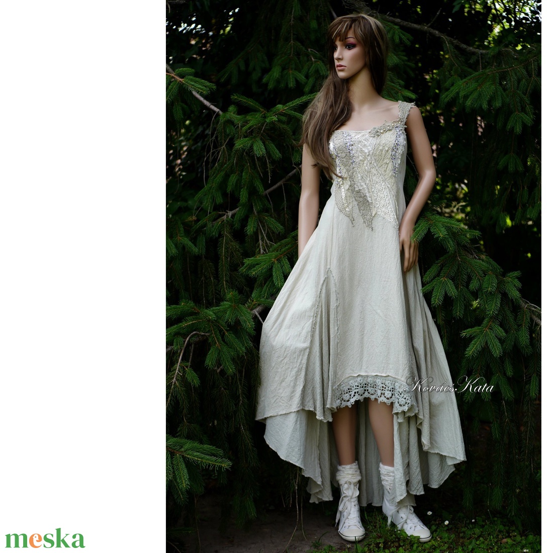  TAMARA / sand - shabby chic design ruha  - ruha & divat - női ruha - ruha - Meska.hu