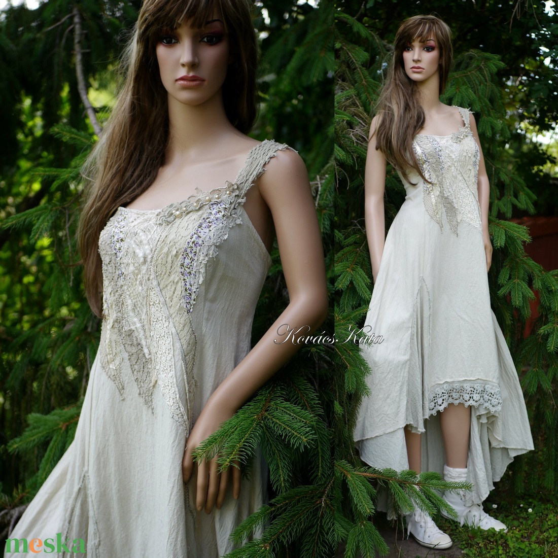  TAMARA / sand - shabby chic design ruha  - ruha & divat - női ruha - ruha - Meska.hu