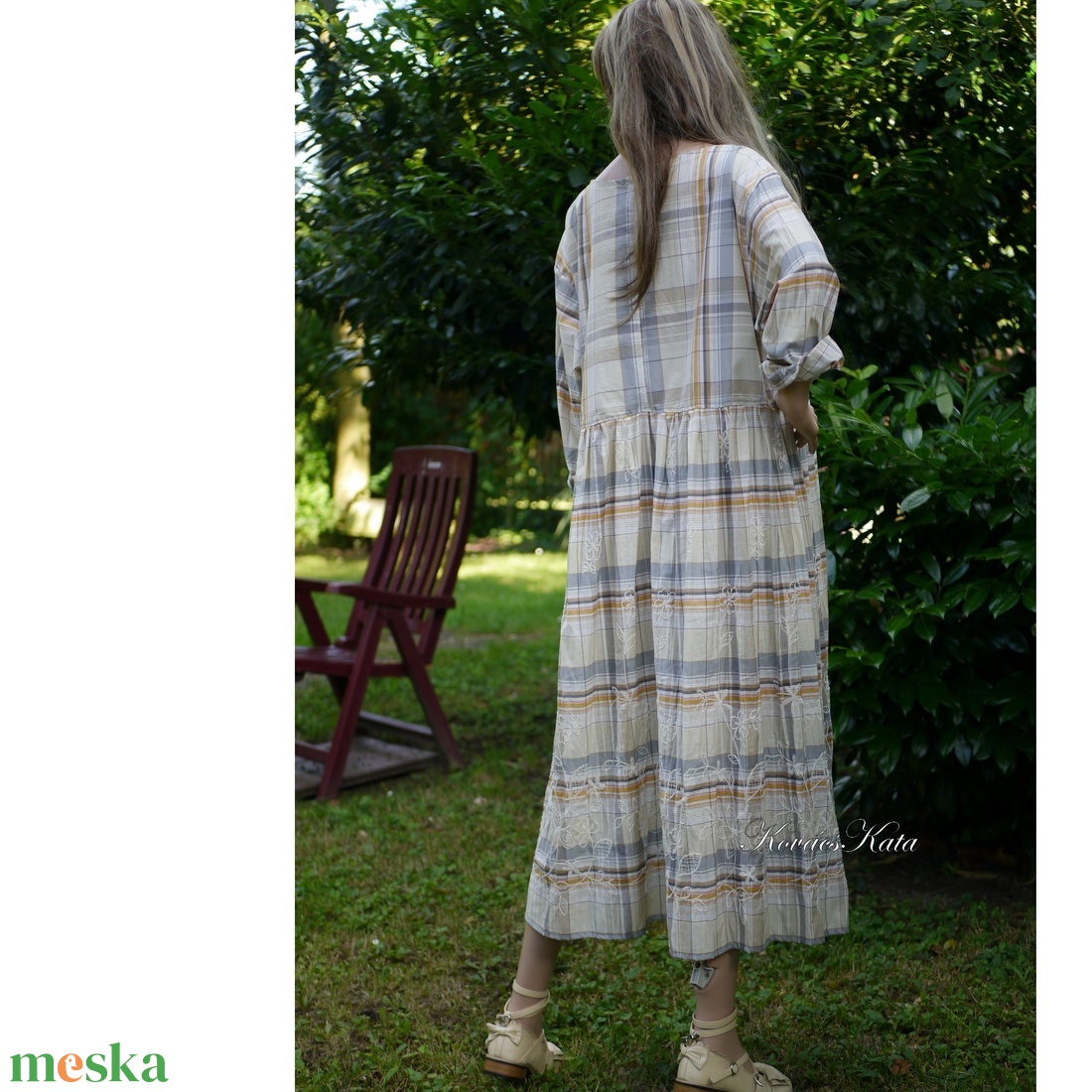 JÁZMIN XXL - puplin babydoll ruha, ingruha, kismamaruha - ruha & divat - női ruha - kismamaruha - Meska.hu