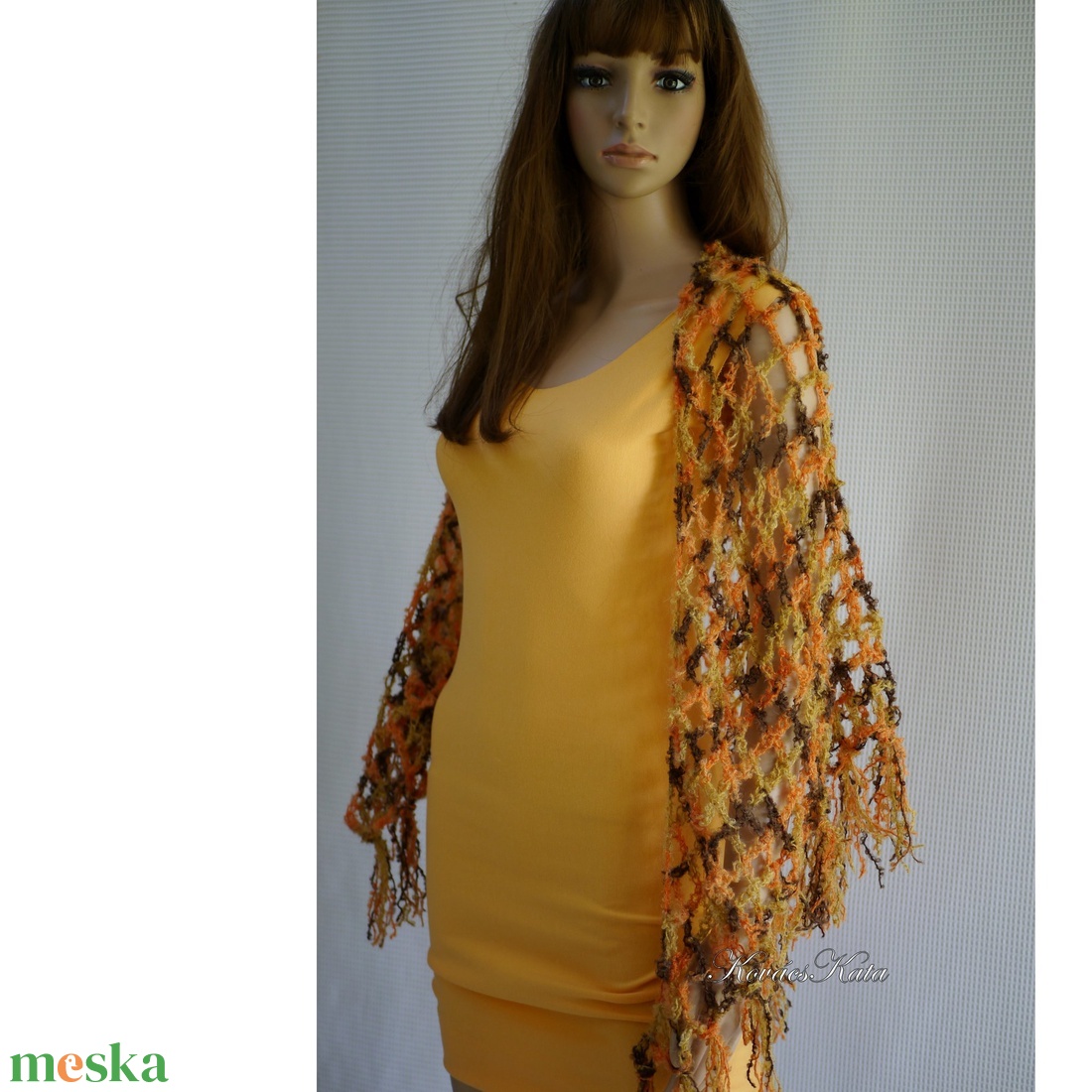 BOSZI-KENDŐ / orange - pillekönnyű horgolt mohair vállkendő - ruha & divat - sál, sapka, kendő - vállkendő - Meska.hu BOSZI-KENDŐ / orange - pillekönnyű horgolt mohair vállkendő - ruha & divat - sál, sapka, kendő - vállkendő - Meska.hu