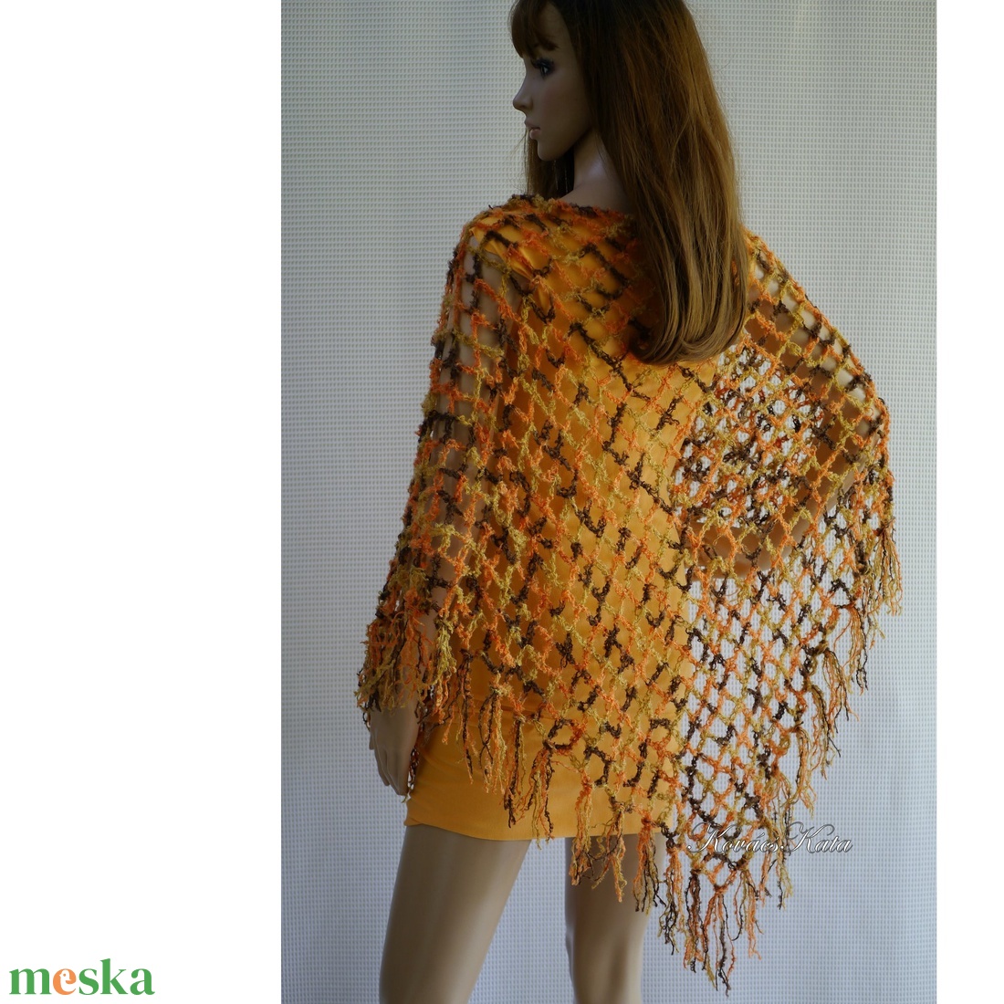 BOSZI-KENDŐ / orange - pillekönnyű horgolt mohair vállkendő - ruha & divat - sál, sapka, kendő - vállkendő - Meska.hu BOSZI-KENDŐ / orange - pillekönnyű horgolt mohair vállkendő - ruha & divat - sál, sapka, kendő - vállkendő - Meska.hu