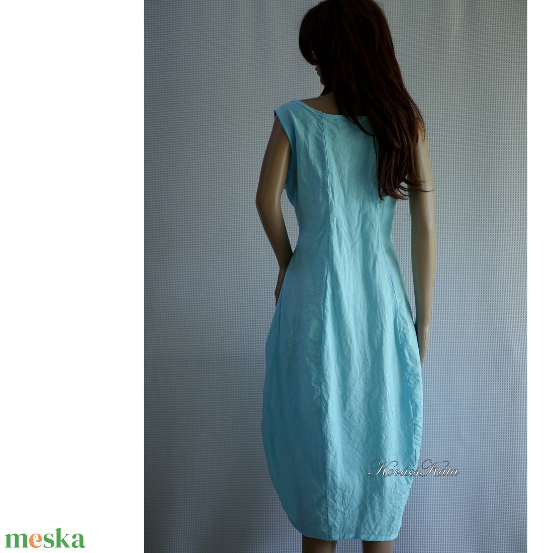 AMFÓRA-RUHA / türkizkék lenvászon design ruha - ruha & divat - női ruha - ruha - Meska.hu AMFÓRA-RUHA / türkizkék lenvászon design ruha - ruha & divat - női ruha - ruha - Meska.hu