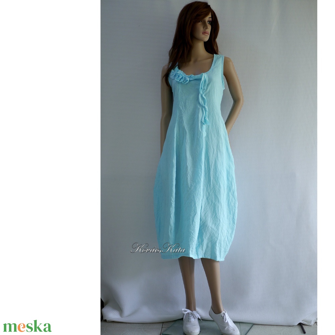 AMFÓRA-RUHA / türkizkék lenvászon design ruha - ruha & divat - női ruha - ruha - Meska.hu AMFÓRA-RUHA / türkizkék lenvászon design ruha - ruha & divat - női ruha - ruha - Meska.hu