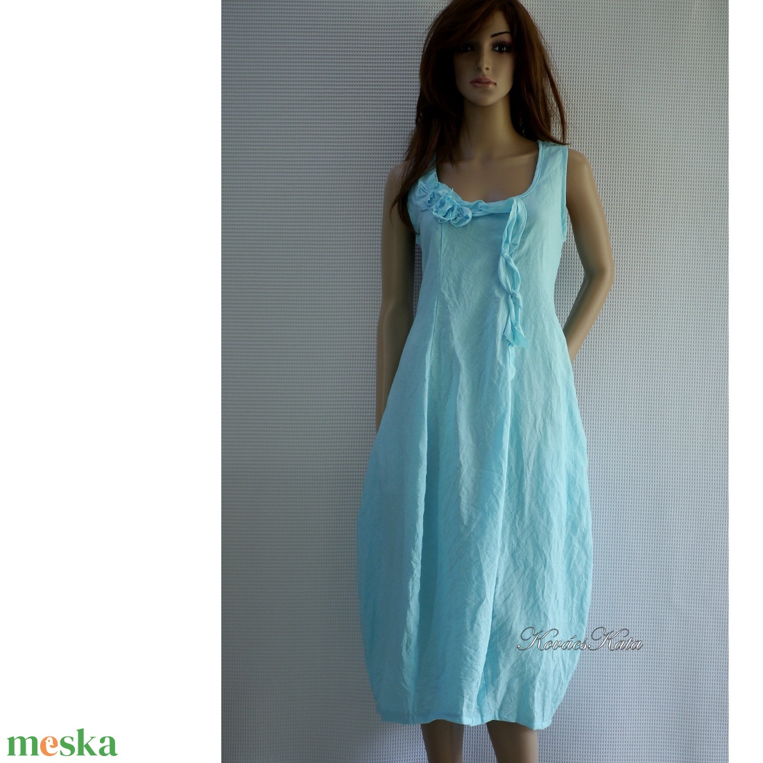 AMFÓRA-RUHA / türkizkék lenvászon design ruha - ruha & divat - női ruha - ruha - Meska.hu AMFÓRA-RUHA / türkizkék lenvászon design ruha - ruha & divat - női ruha - ruha - Meska.hu