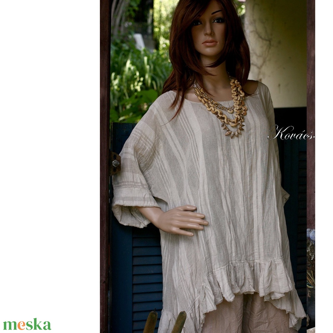 SZADA tunika - lagenlook len felső - ruha & divat - női ruha - tunika - Meska.hu SZADA tunika - lagenlook len felső - ruha & divat - női ruha - tunika - Meska.hu
