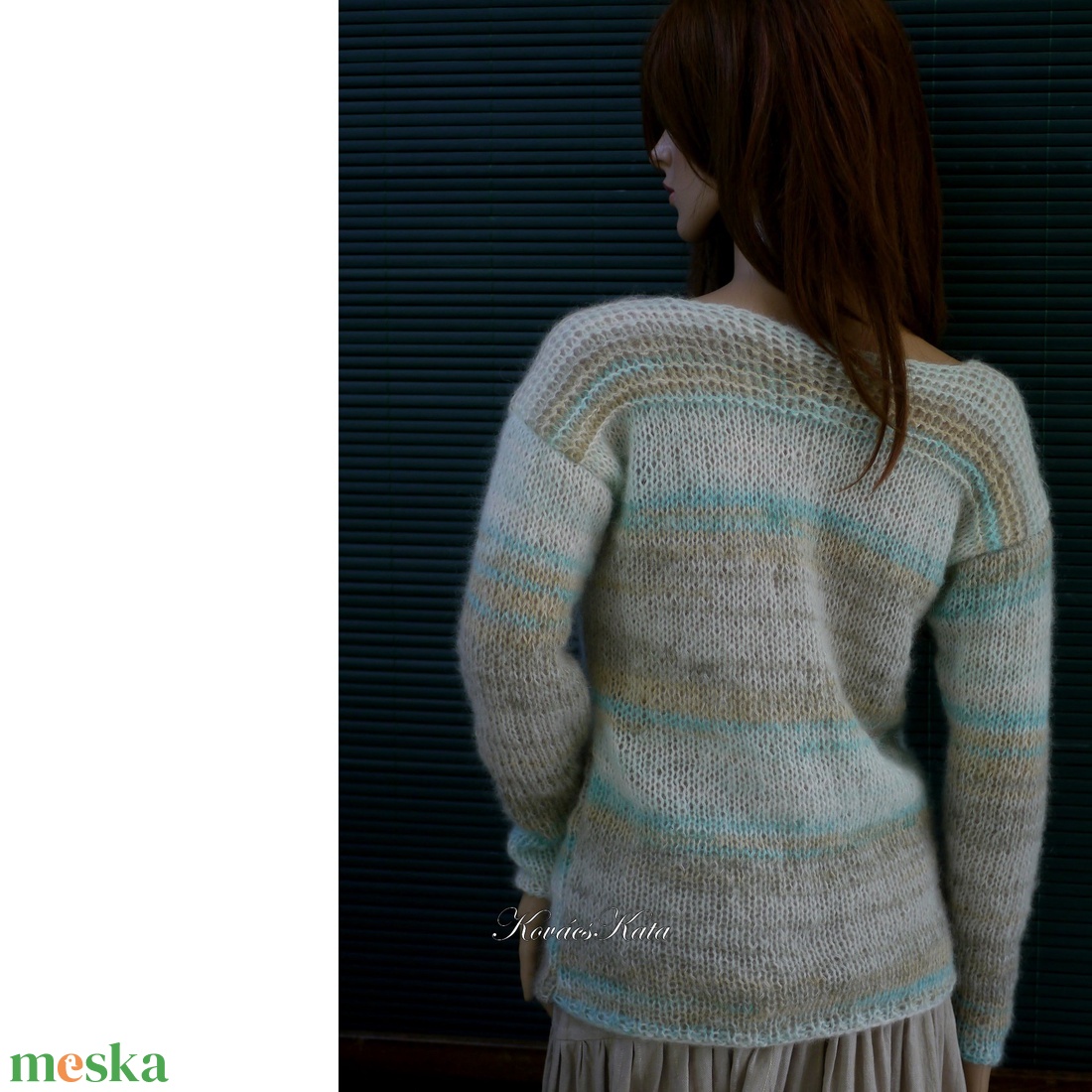 SAILOR - kézzel kötött mohair pulóver - ruha & divat - női ruha - pulóver - Meska.hu SAILOR - kézzel kötött mohair pulóver - ruha & divat - női ruha - pulóver - Meska.hu