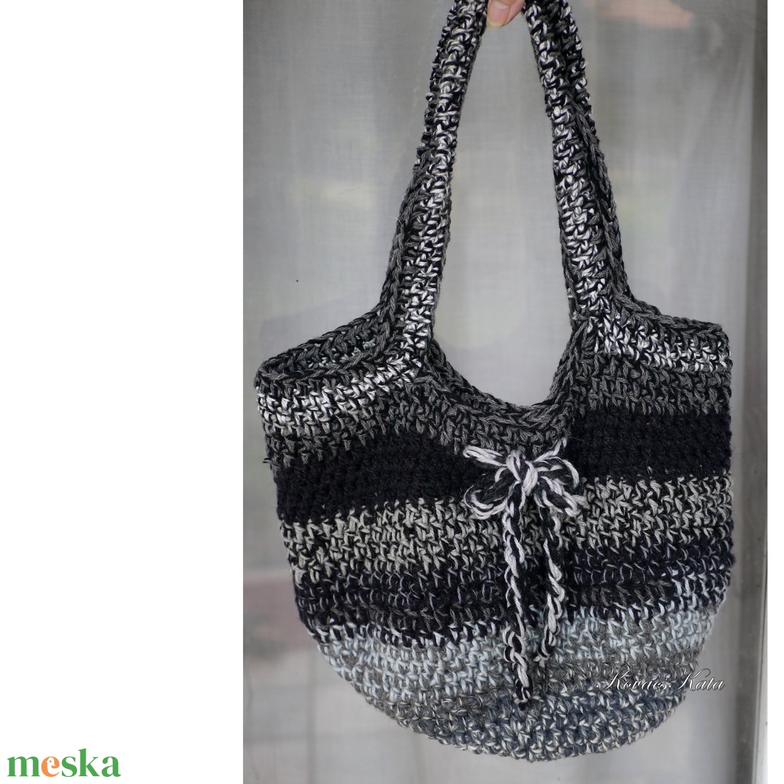 HEXE-BAG / szürke - horgolt kosár táska - táska & tok - kézitáska & válltáska - válltáska - Meska.hu HEXE-BAG / szürke - horgolt kosár táska - táska & tok - kézitáska & válltáska - válltáska - Meska.hu