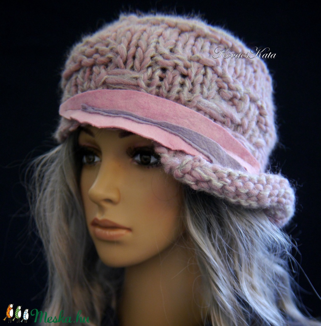 CLOCHE-ART kötött kalap / ametiszt-szürke - ruha & divat - sál, sapka, kendő - sapka - Meska.hu CLOCHE-ART kötött kalap / ametiszt-szürke - ruha & divat - sál, sapka, kendő - sapka - Meska.hu