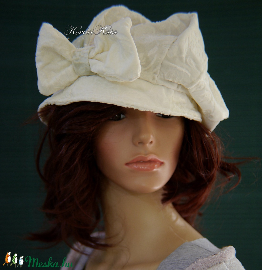 LOLI-SAPI - brokát-mintás design kalap, sapka - ruha & divat - sál, sapka, kendő - kalap - Meska.hu
