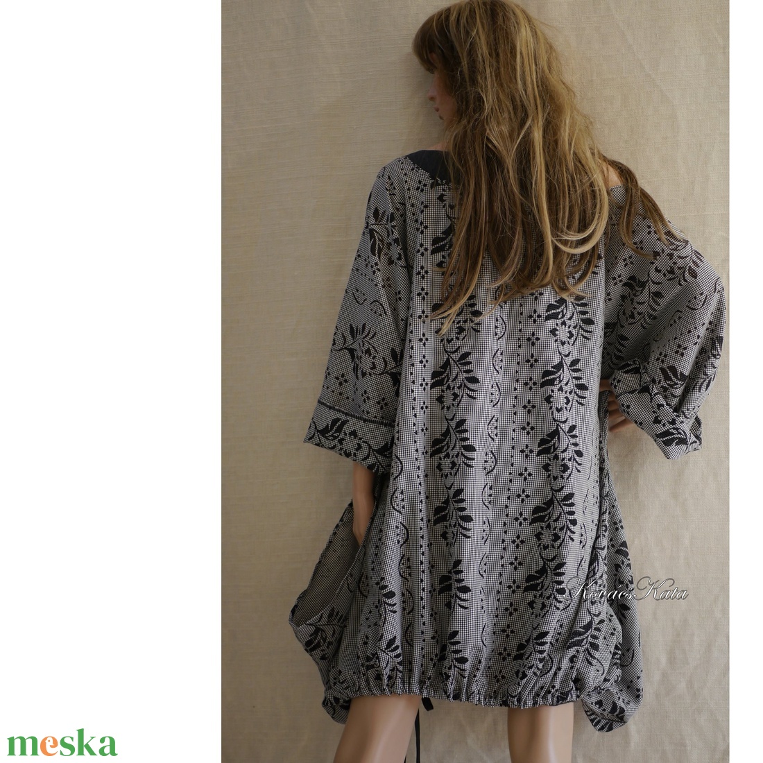 NICOLE / pepita puplin - lagenlook tunika - ruha & divat - női ruha - tunika - Meska.hu NICOLE / pepita puplin - lagenlook tunika - ruha & divat - női ruha - tunika - Meska.hu