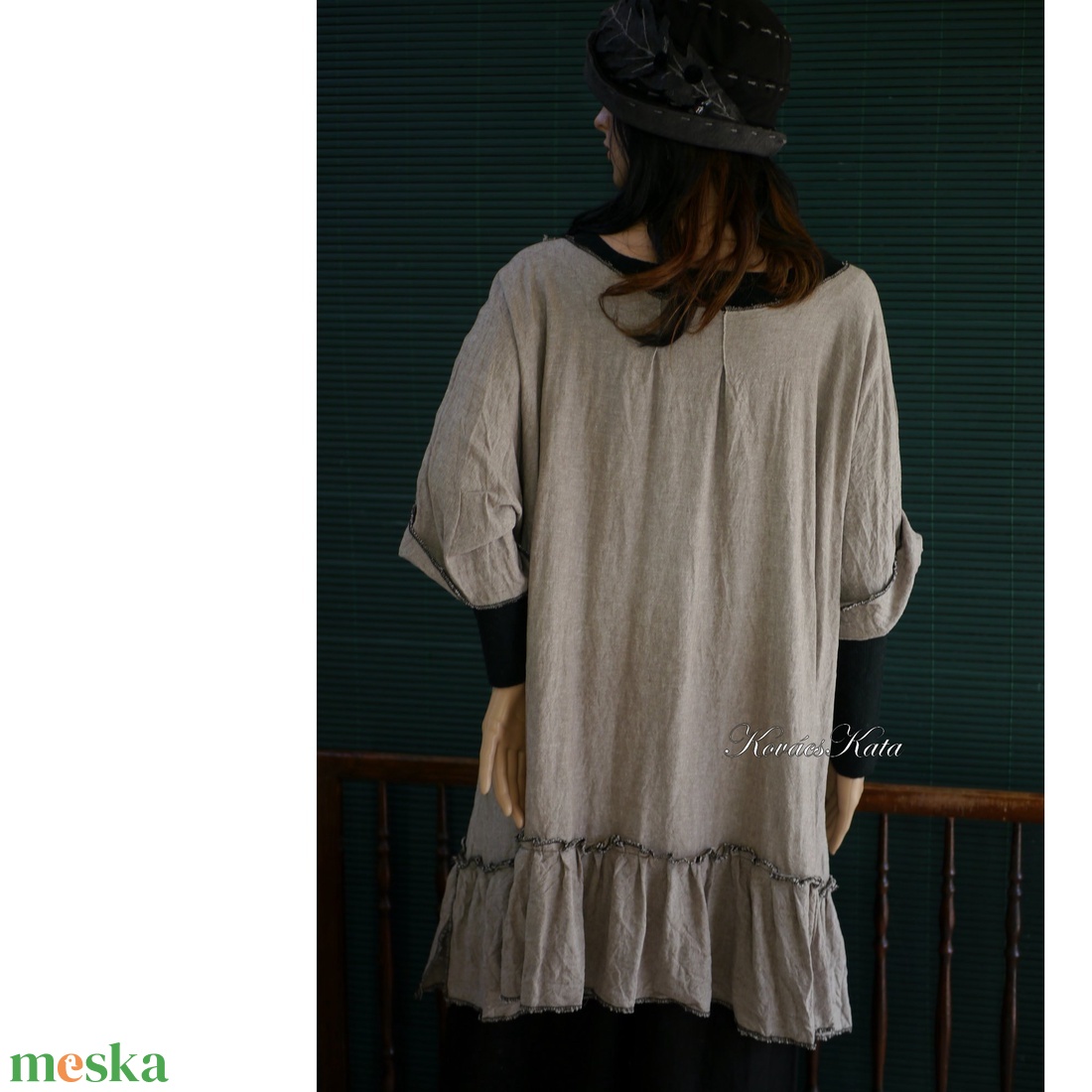 LEVELES artsy lagenlook len tunika - ruha & divat - női ruha - tunika - Meska.hu LEVELES artsy lagenlook len tunika - ruha & divat - női ruha - tunika - Meska.hu