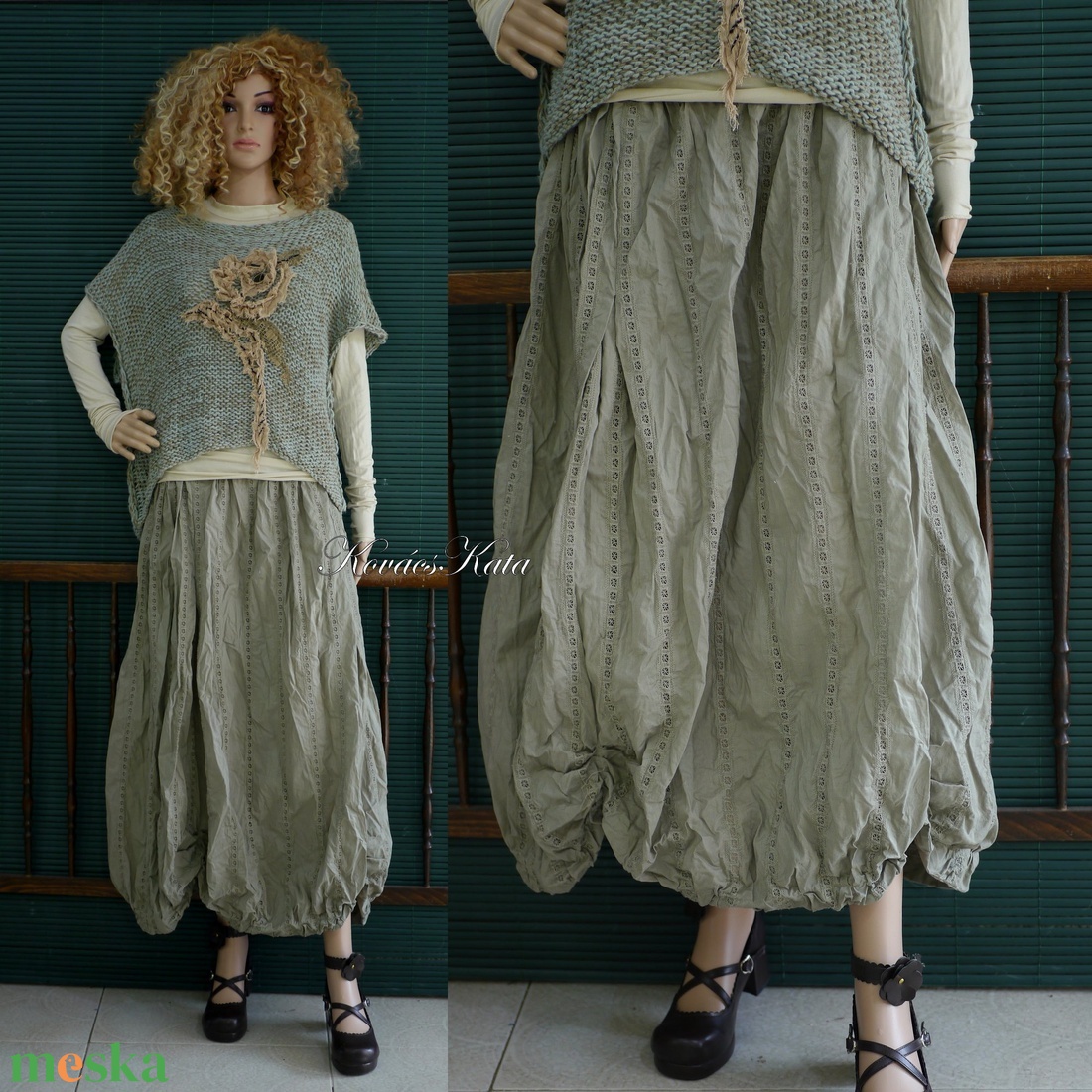 RACHEL/azsúros - bohém lagenlook vászonszoknya / keki - ruha & divat - női ruha - szoknya - Meska.hu RACHEL/azsúros - bohém lagenlook vászonszoknya / keki - ruha & divat - női ruha - szoknya - Meska.hu