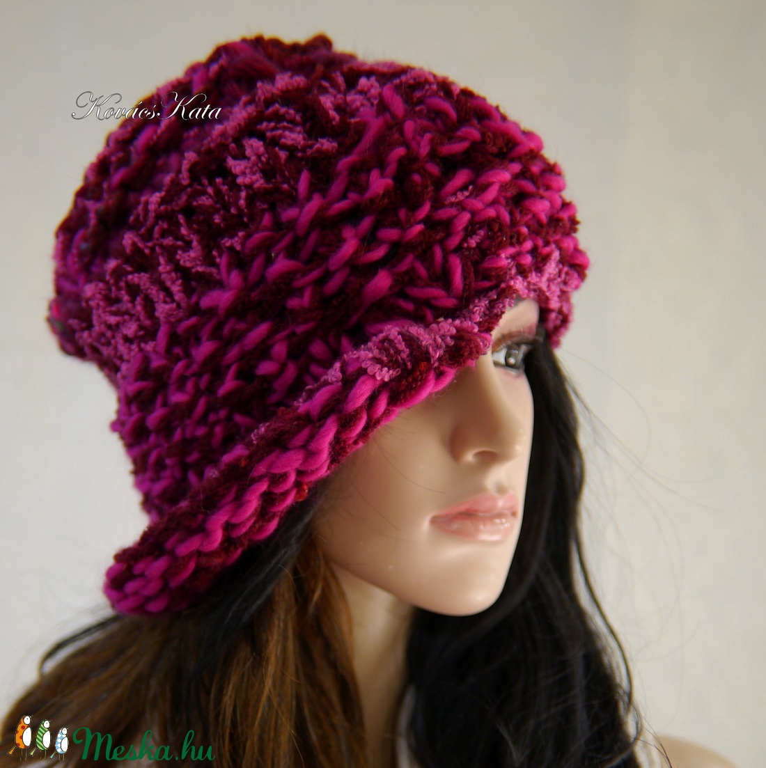 CLOCHE-ART kötött kalap, sapka / püspöklila - ruha & divat - sál, sapka, kendő - kalap - Meska.hu CLOCHE-ART kötött kalap, sapka / püspöklila - ruha & divat - sál, sapka, kendő - kalap - Meska.hu