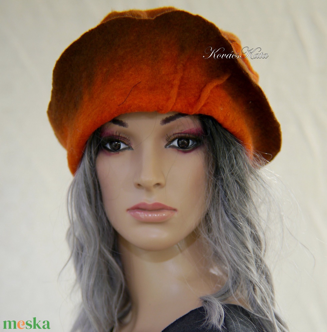 POLLY / ORANGE - design-filckalap - ruha & divat - sál, sapka, kendő - kalap - Meska.hu POLLY / ORANGE - design-filckalap - ruha & divat - sál, sapka, kendő - kalap - Meska.hu
