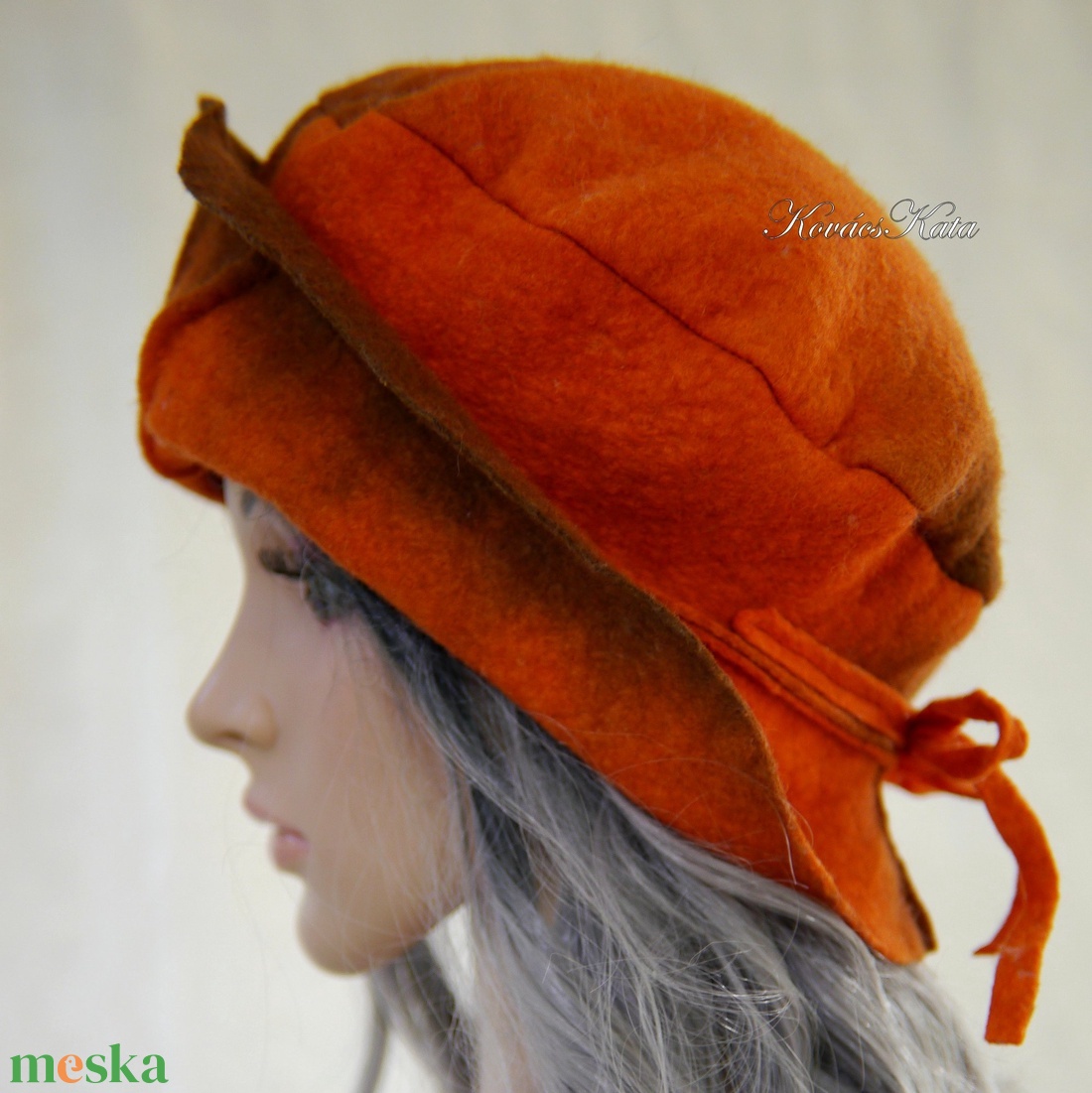POLLY / ORANGE - design-filckalap - ruha & divat - sál, sapka, kendő - kalap - Meska.hu POLLY / ORANGE - design-filckalap - ruha & divat - sál, sapka, kendő - kalap - Meska.hu