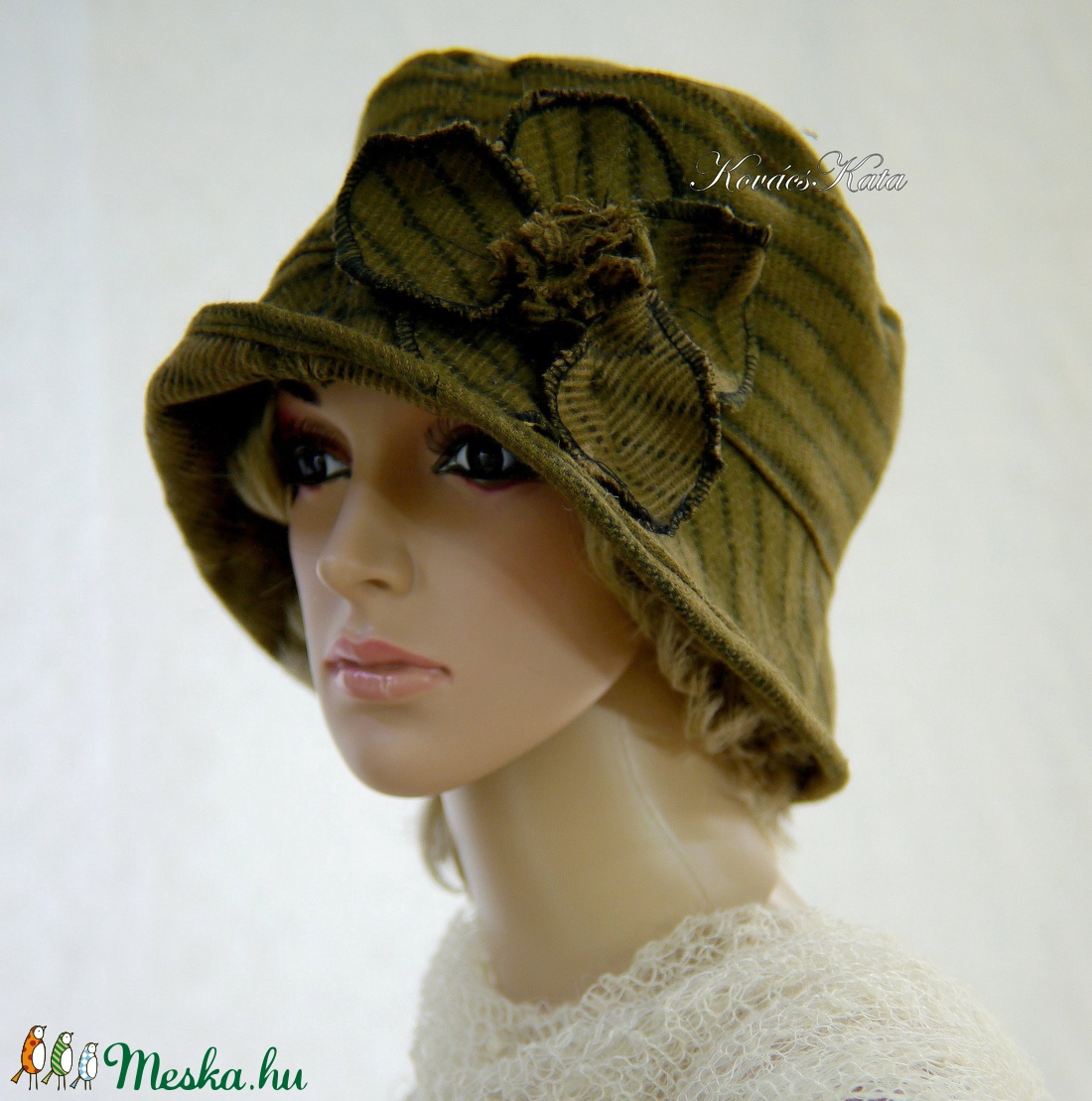 FRIDA CLOCHE XL - gyapjú design kalap / tabak - ruha & divat - sál, sapka, kendő - kalap - Meska.hu FRIDA CLOCHE XL - gyapjú design kalap / tabak - ruha & divat - sál, sapka, kendő - kalap - Meska.hu