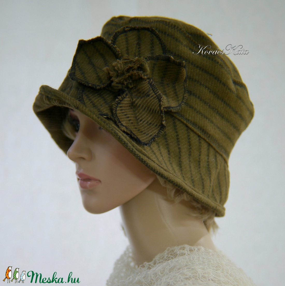FRIDA CLOCHE XL - gyapjú design kalap / tabak - ruha & divat - sál, sapka, kendő - kalap - Meska.hu FRIDA CLOCHE XL - gyapjú design kalap / tabak - ruha & divat - sál, sapka, kendő - kalap - Meska.hu