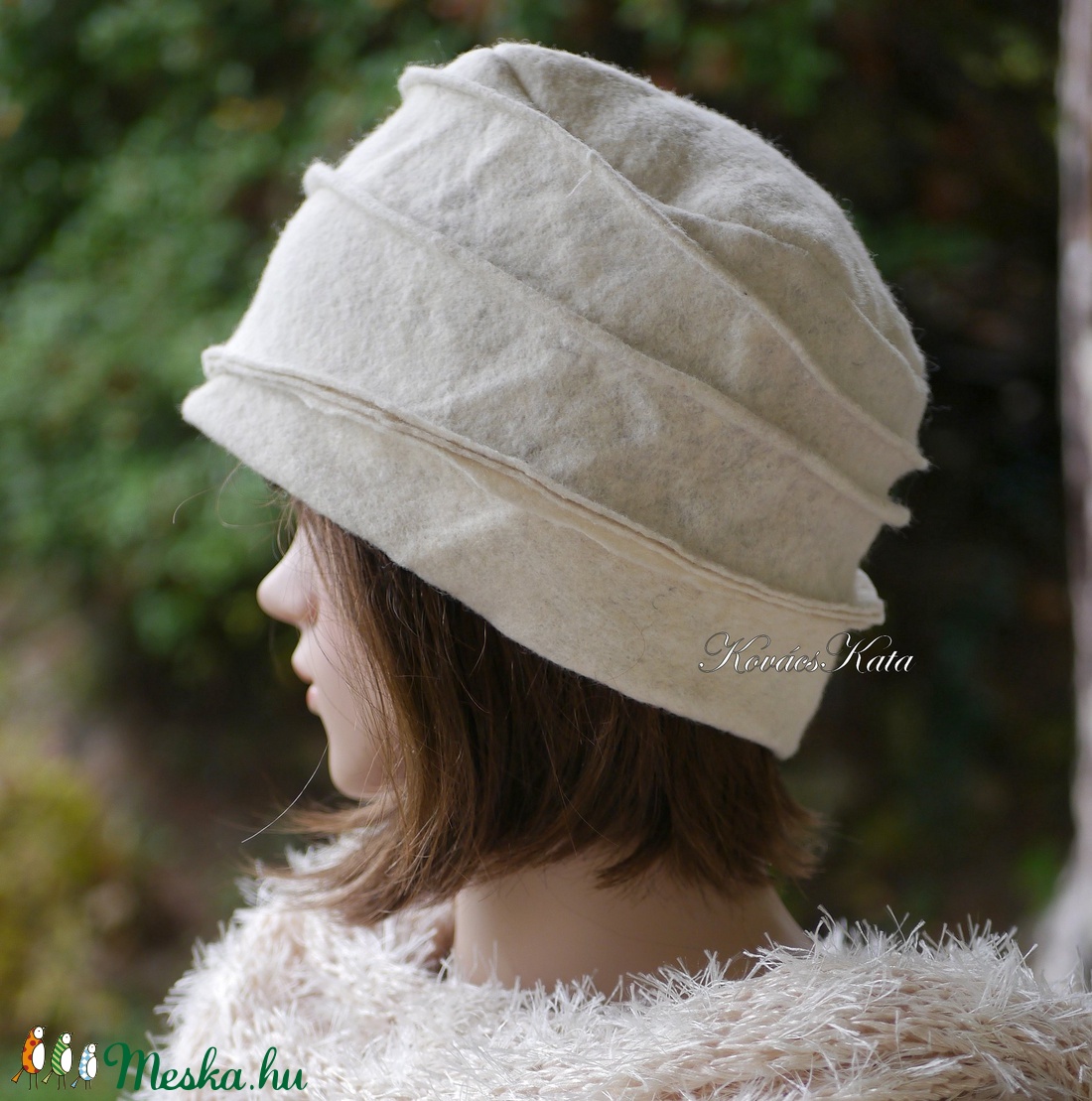 FILC-CLOCHE - flapper filckalap / ivory - ruha & divat - sál, sapka, kendő - kalap - Meska.hu FILC-CLOCHE - flapper filckalap / ivory - ruha & divat - sál, sapka, kendő - kalap - Meska.hu