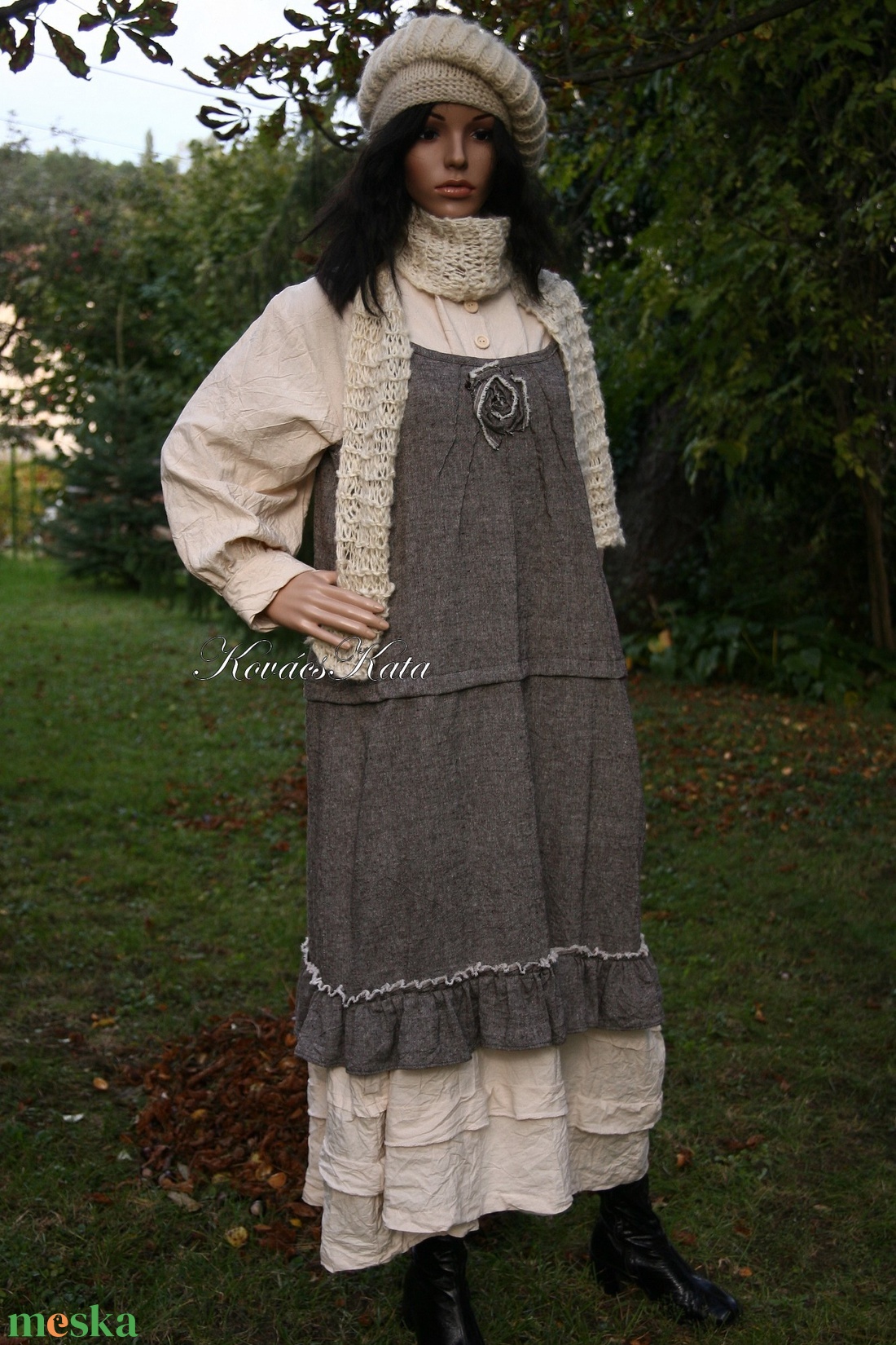 NANETTE/rustic-gyapjú - lazán kötött sálak - ruha & divat - sál, sapka, kendő - sál - Meska.hu NANETTE/rustic-gyapjú - lazán kötött sálak - ruha & divat - sál, sapka, kendő - sál - Meska.hu