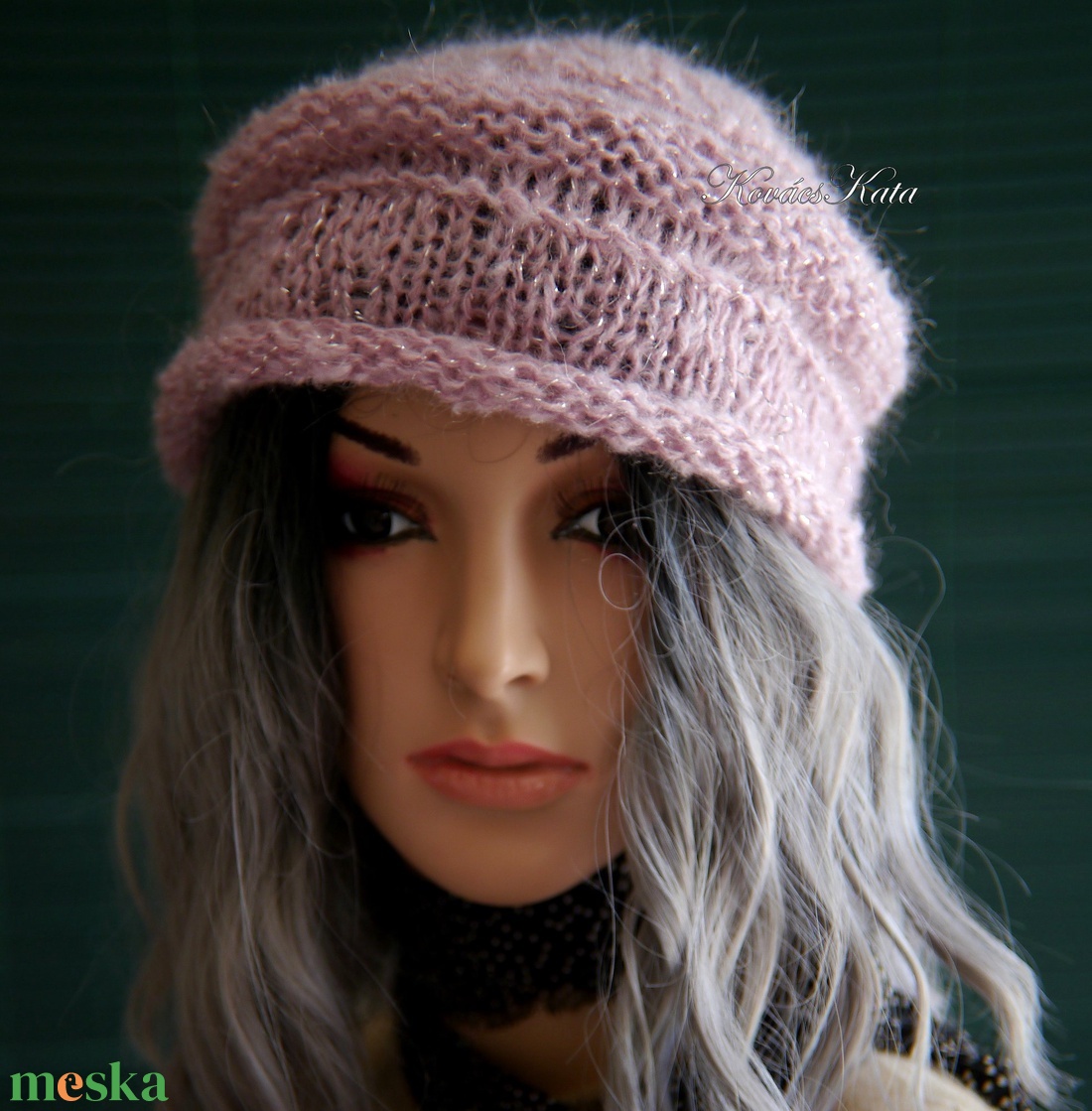 VIVIEN - exkluzív mohair kézzel kötött sapka / mályva - ruha & divat - sál, sapka, kendő - sapka - Meska.hu VIVIEN - exkluzív mohair kézzel kötött sapka / mályva - ruha & divat - sál, sapka, kendő - sapka - Meska.hu