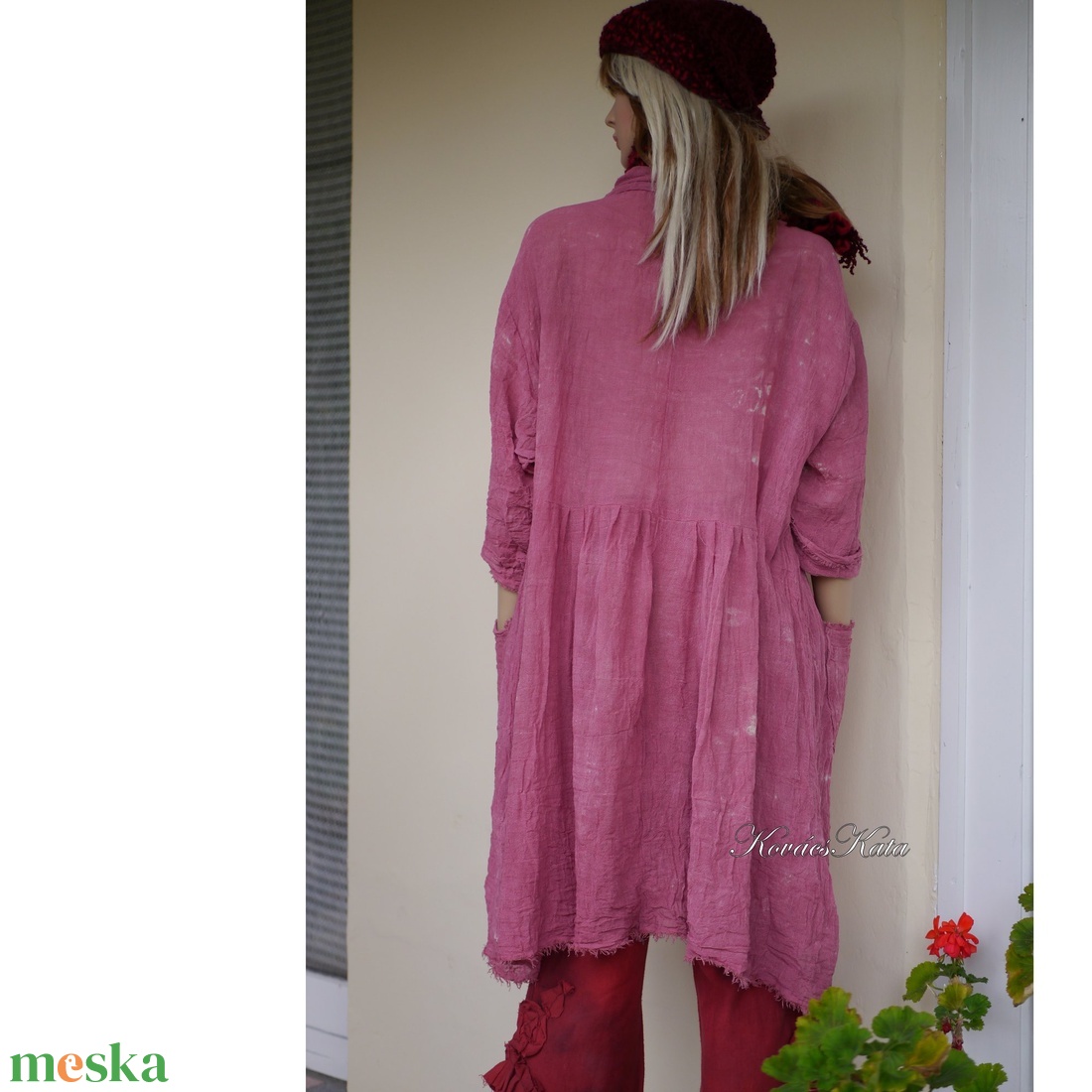 ANTHEA - lagenlook babydoll-ruha / téglapiros - kismama ruha - ruha & divat - női ruha - kismamaruha - Meska.hu ANTHEA - lagenlook babydoll-ruha / téglapiros - kismama ruha - ruha & divat - női ruha - kismamaruha - Meska.hu