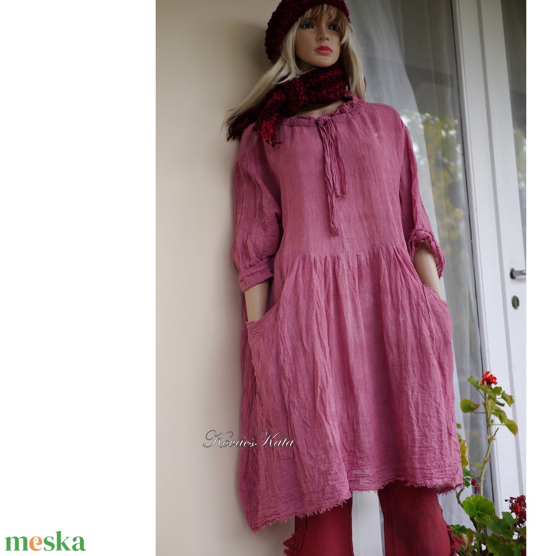 ANTHEA - lagenlook babydoll-ruha / téglapiros - kismama ruha - ruha & divat - női ruha - kismamaruha - Meska.hu ANTHEA - lagenlook babydoll-ruha / téglapiros - kismama ruha - ruha & divat - női ruha - kismamaruha - Meska.hu
