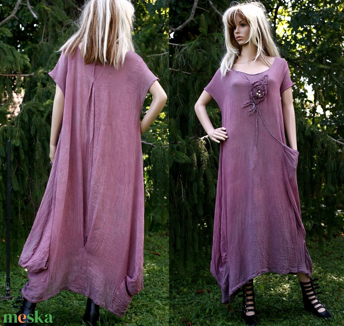 KIM-ARTSY - shabby chic lagenlook design ruha SZÍNEKBEN - ruha & divat - női ruha - ruha - Meska.hu