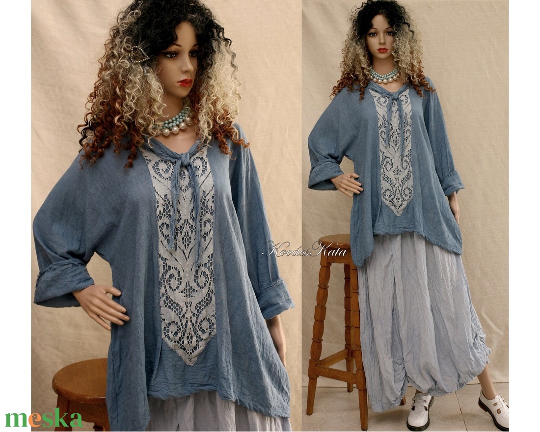 RUBY - lagenlook tunika / farmerkék - ruha & divat - női ruha - tunika - Meska.hu RUBY - lagenlook tunika / farmerkék - ruha & divat - női ruha - tunika - Meska.hu