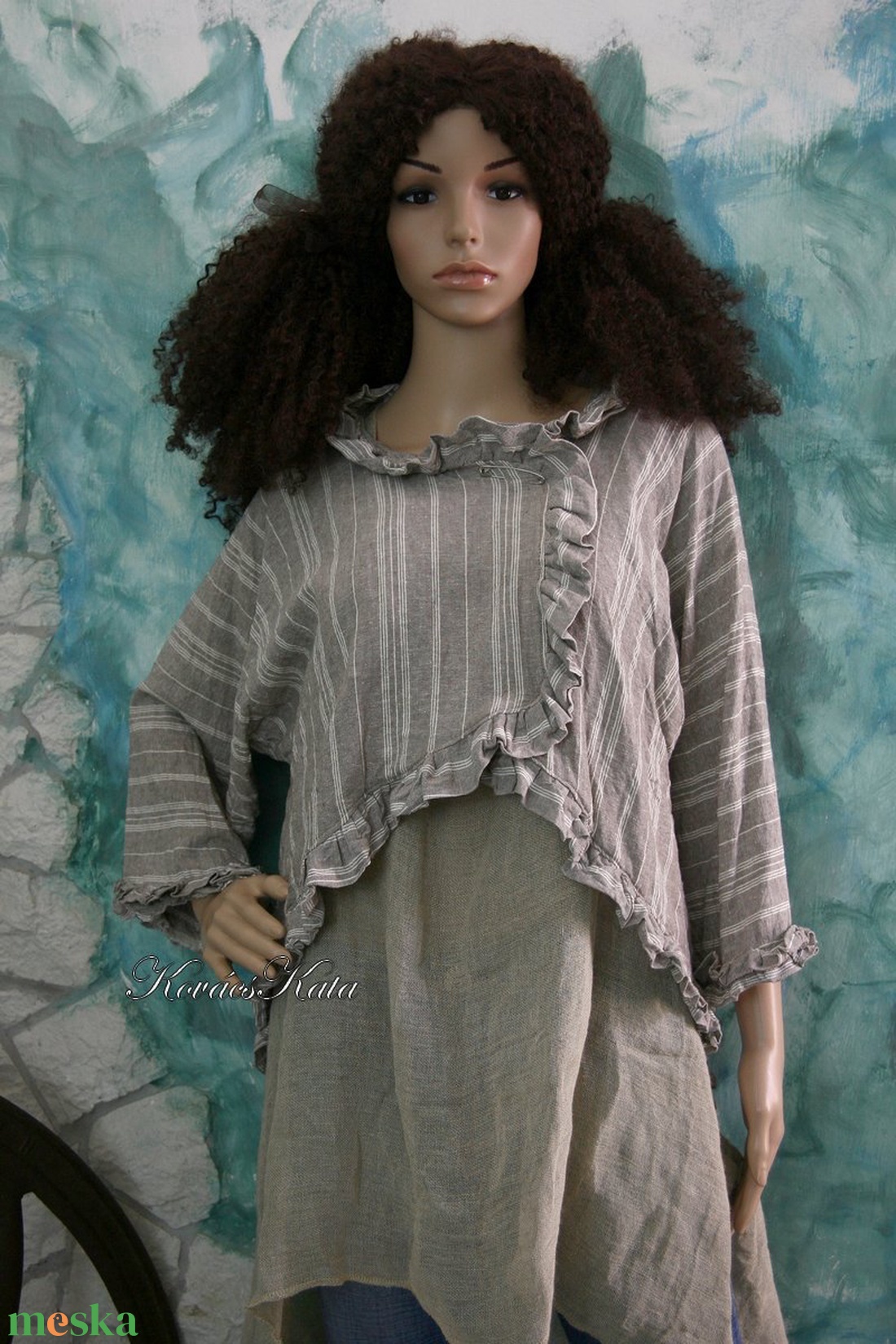 SIMONE - romantikus lenvászon design kabátka - ruha & divat - női ruha - bolero - Meska.hu SIMONE - romantikus lenvászon design kabátka - ruha & divat - női ruha - bolero - Meska.hu