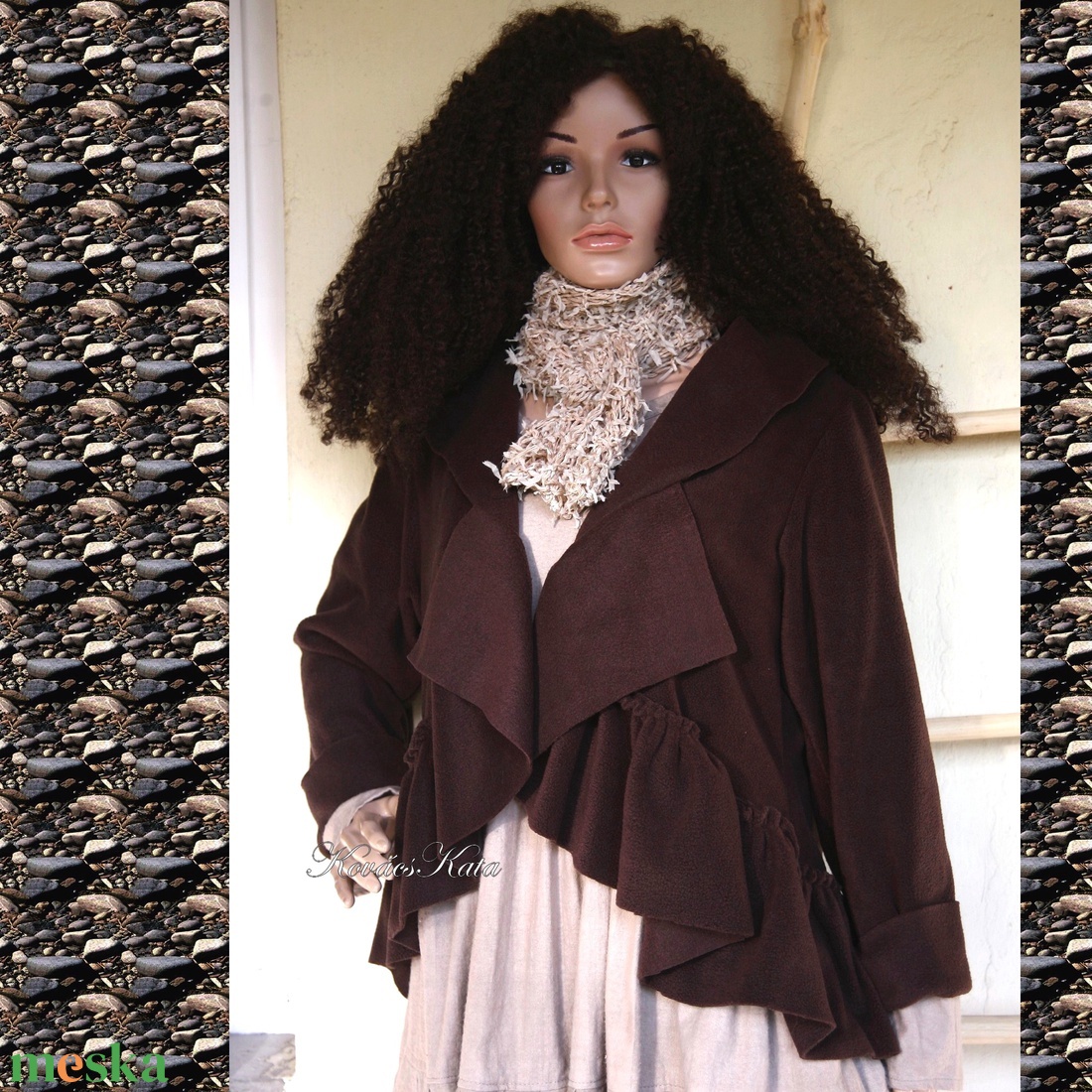 LAURA - lagenlook polár-kabátka / csokoládé - ruha & divat - női ruha - kabát - Meska.hu LAURA - lagenlook polár-kabátka / csokoládé - ruha & divat - női ruha - kabát - Meska.hu