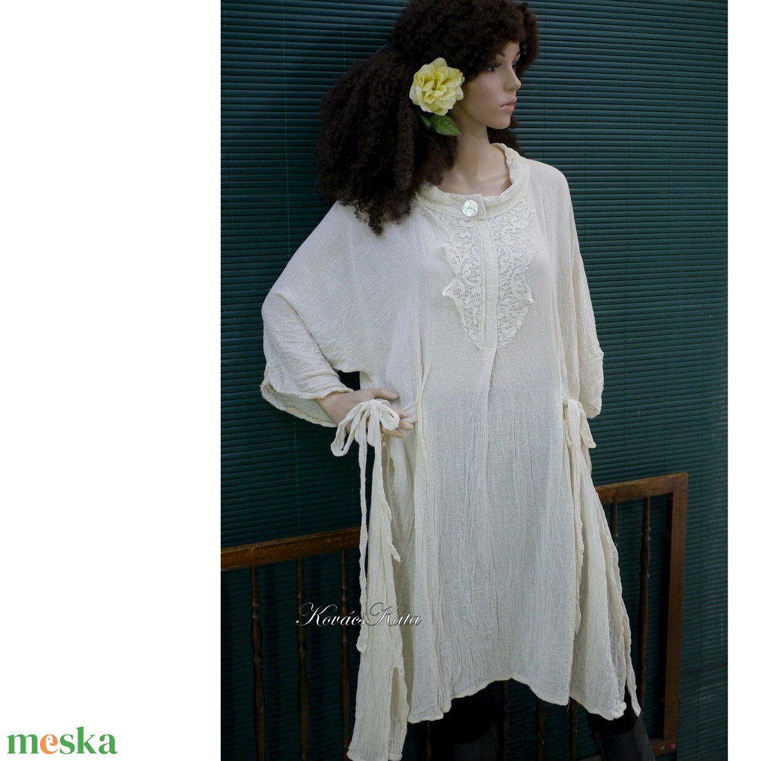 ZSUZSA - romantikus lagenlook tunika - ruha & divat - női ruha - kismamaruha - Meska.hu