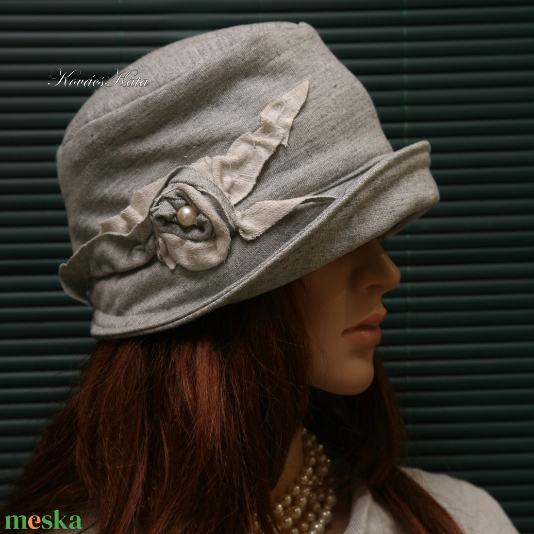 MARIE cloche - pamut-jersey flapper kalap - ruha & divat - sál, sapka, kendő - kalap - Meska.hu MARIE cloche - pamut-jersey flapper kalap - ruha & divat - sál, sapka, kendő - kalap - Meska.hu