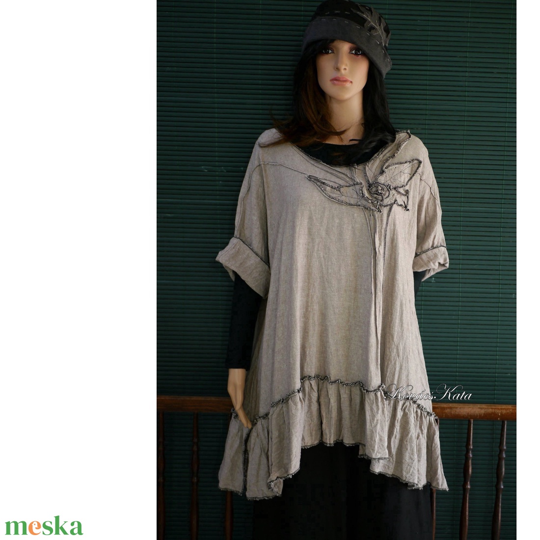 LEVELES artsy lagenlook len tunika - ruha & divat - női ruha - tunika - Meska.hu LEVELES artsy lagenlook len tunika - ruha & divat - női ruha - tunika - Meska.hu
