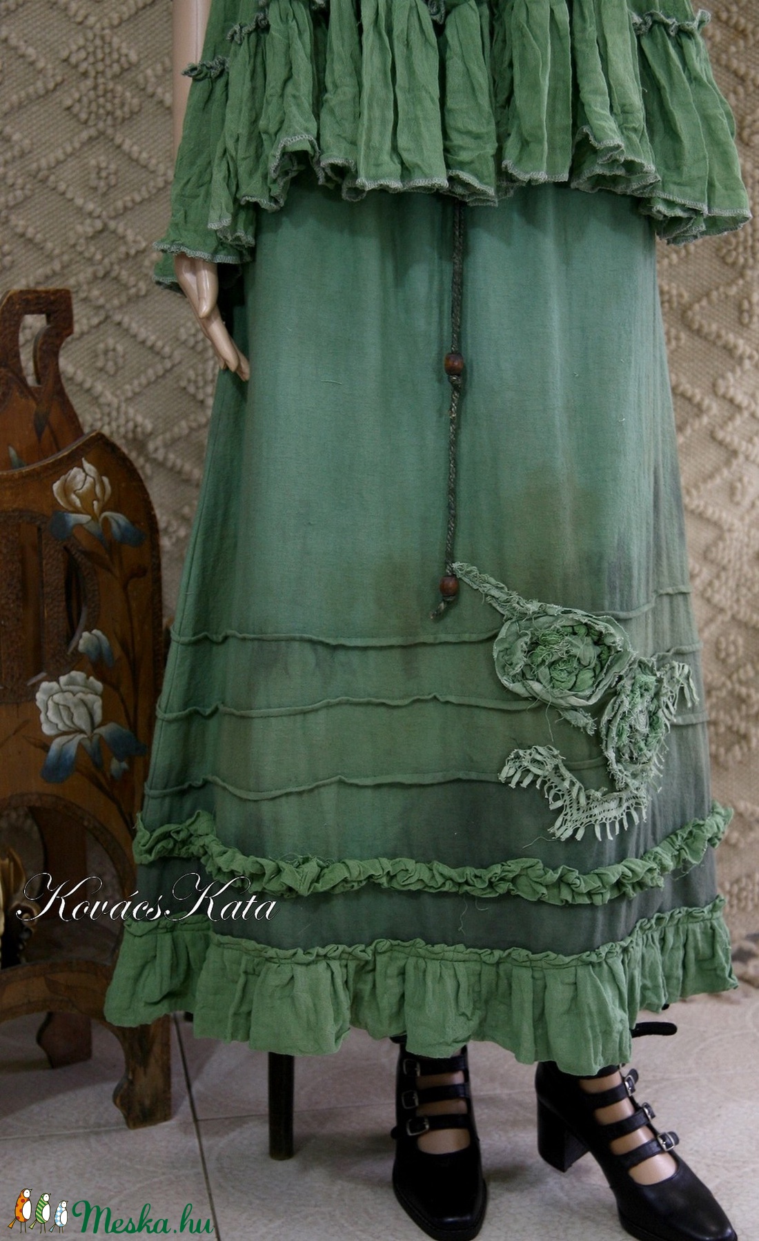 KINGA - artsy design szoknya - ruha & divat - női ruha - szoknya - Meska.hu