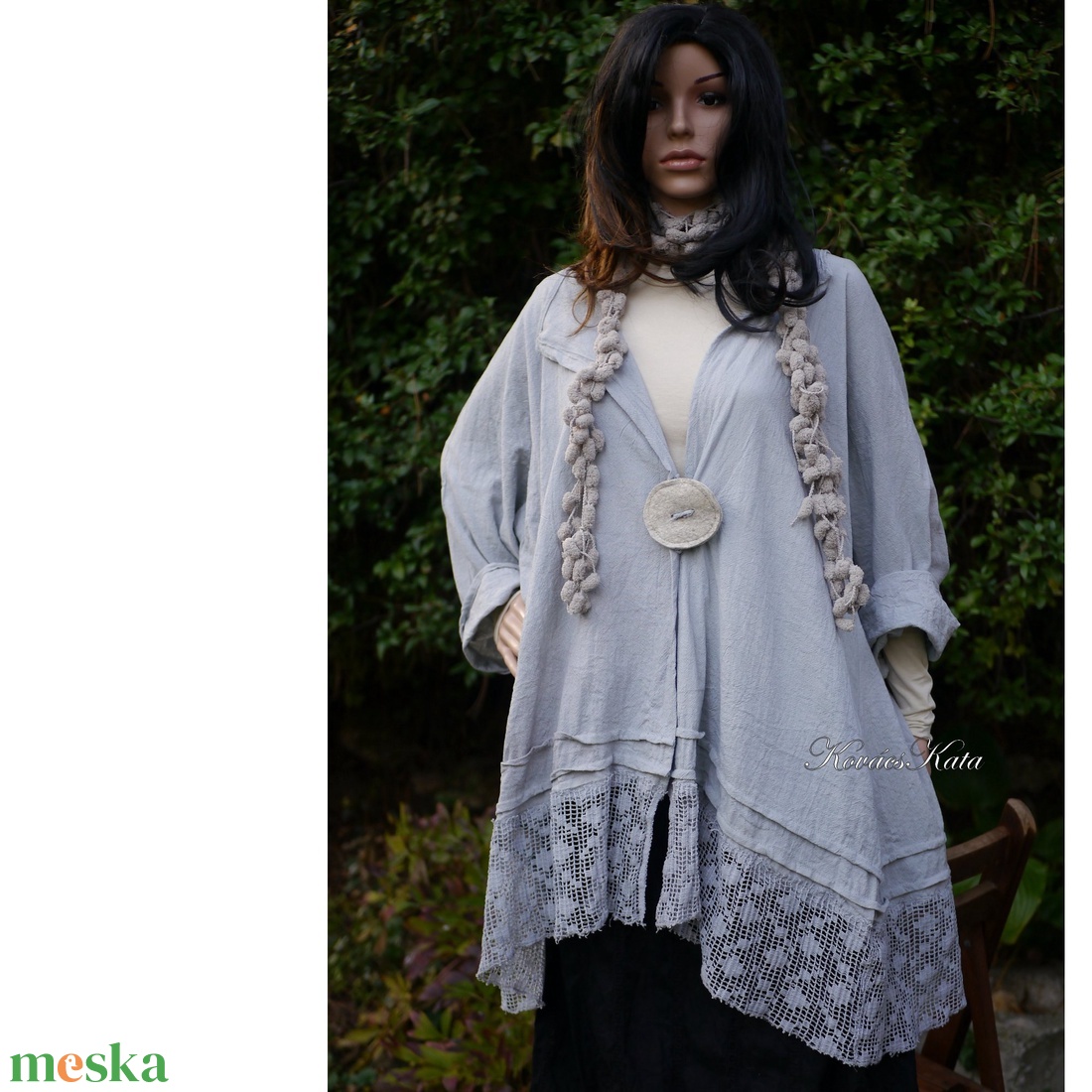 MELINDA - romantikus lagenlook kabátka - ruha & divat - női ruha - kabát - Meska.hu MELINDA - romantikus lagenlook kabátka - ruha & divat - női ruha - kabát - Meska.hu