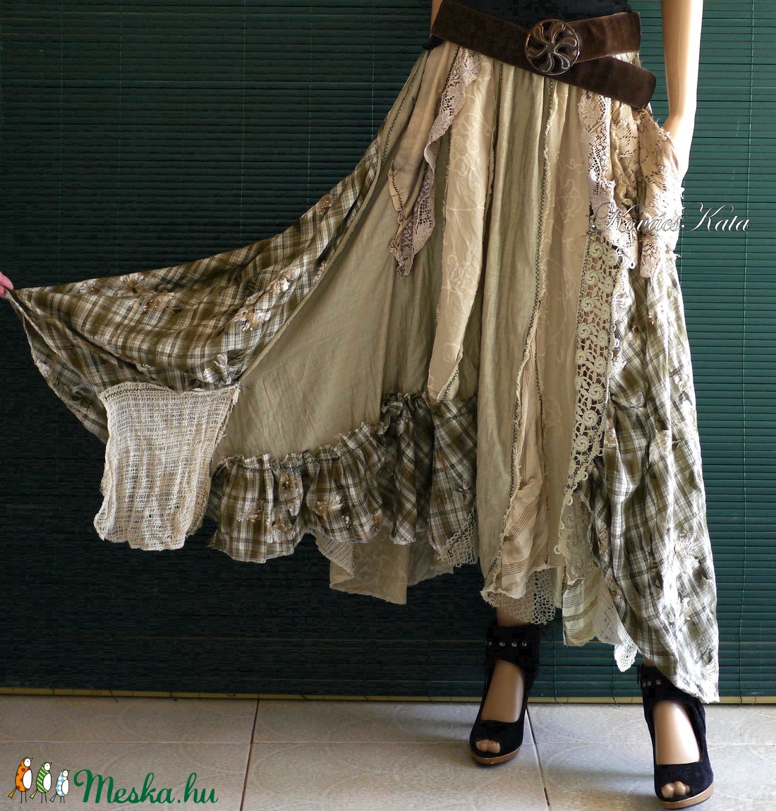 BELINDA - extravagáns patchwork szoknya - ruha & divat - női ruha - szoknya - Meska.hu BELINDA - extravagáns patchwork szoknya - ruha & divat - női ruha - szoknya - Meska.hu