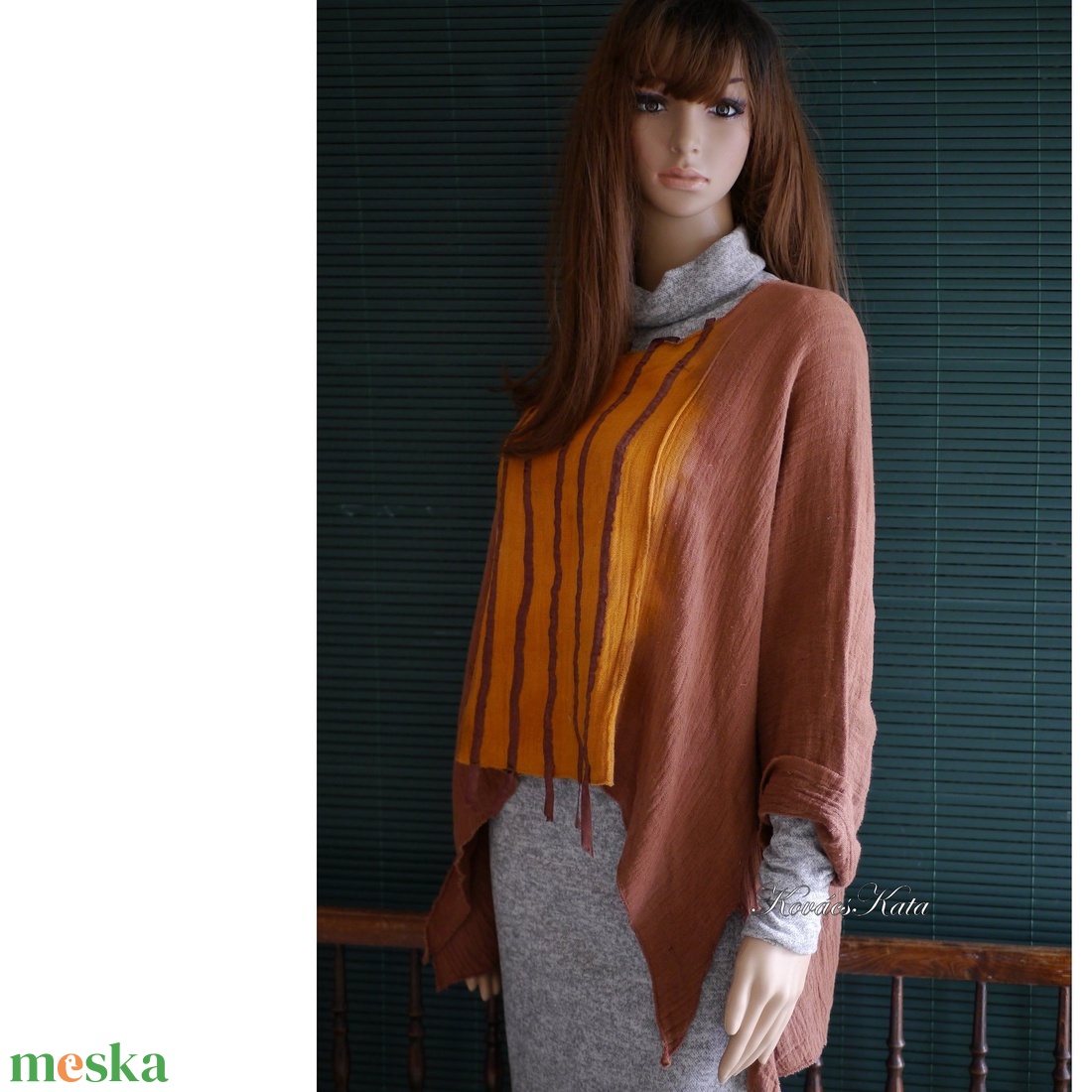 ARTSY TUNIKA - lagenlook géztunika / okker-barna - ruha & divat - női ruha - tunika - Meska.hu ARTSY TUNIKA - lagenlook géztunika / okker-barna - ruha & divat - női ruha - tunika - Meska.hu